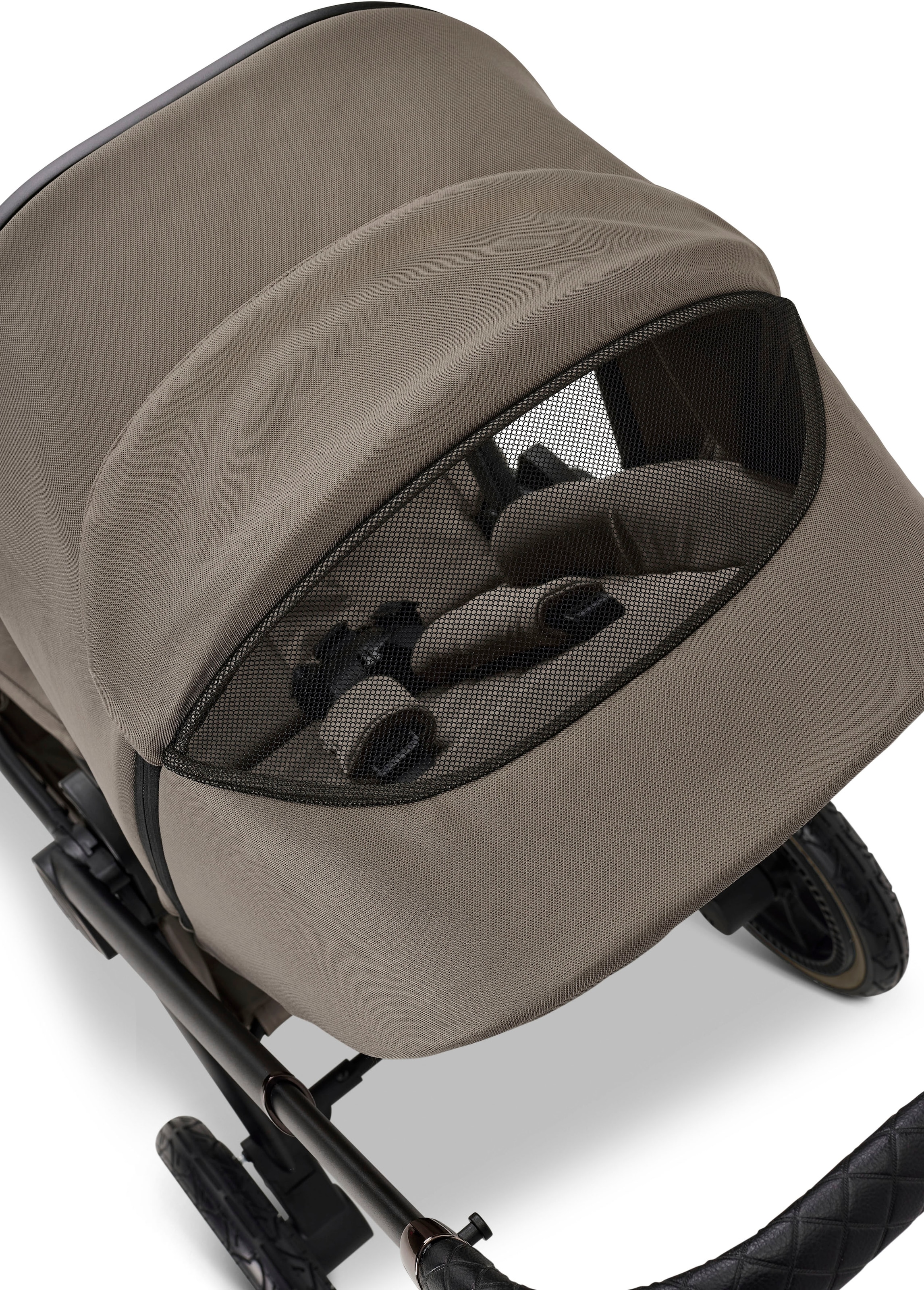 Moon Kombi-Kinderwagen »Resea+, mud/black matt«, mit Luftreifen