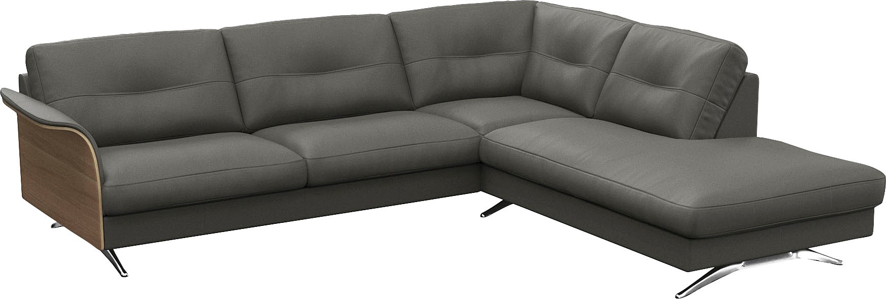 FLEXLUX Ecksofa »Glow, super bequem durch hochwertigem Sitzaufbau mit Federkern, L-Form«, Skandinavisches Design, In hochwertiger Verarbeitung