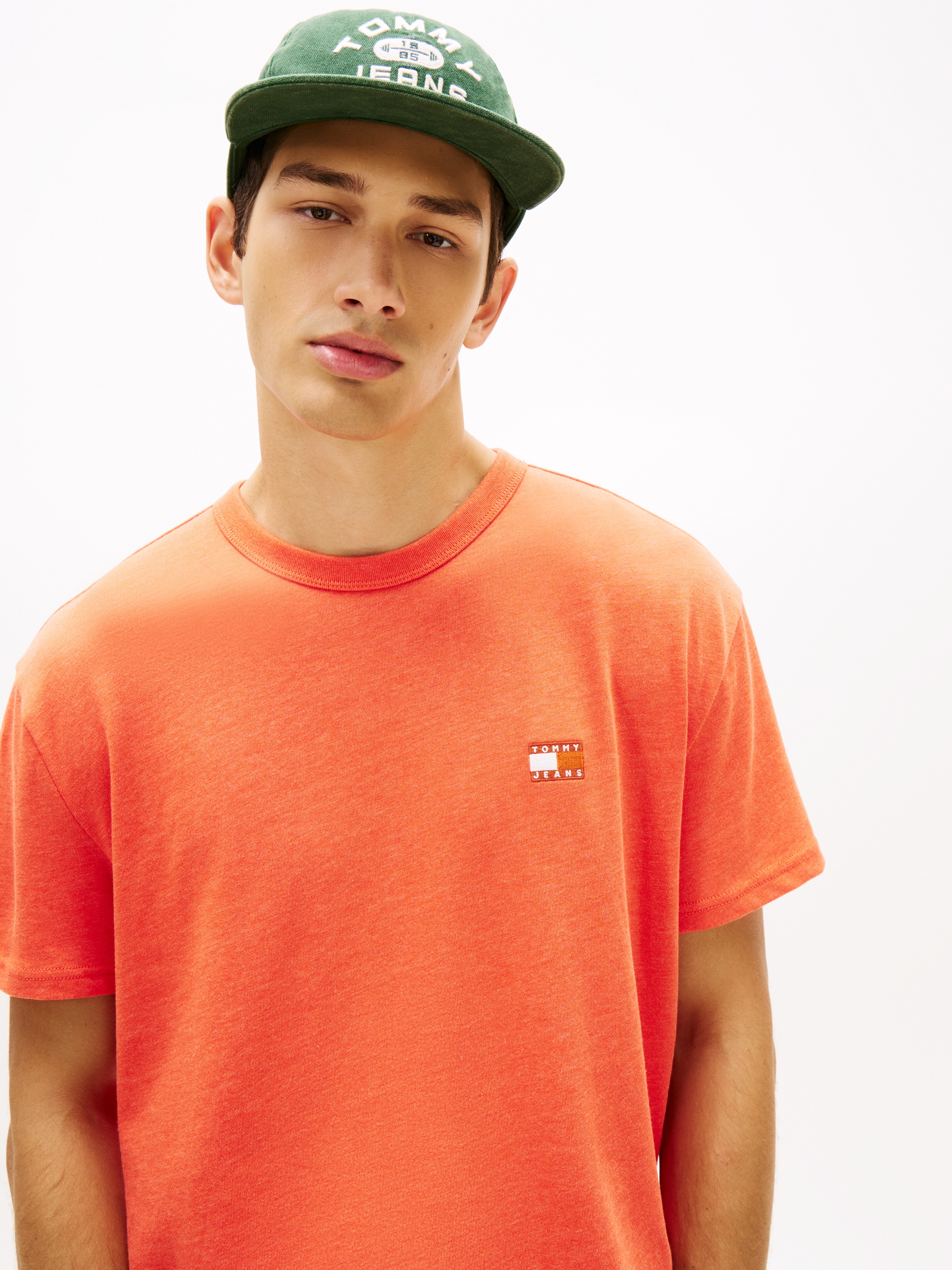 Tommy Jeans T-Shirt "TJM REG BADGE" Rundhals, Jersey, meliert, regular fit günstig online kaufen