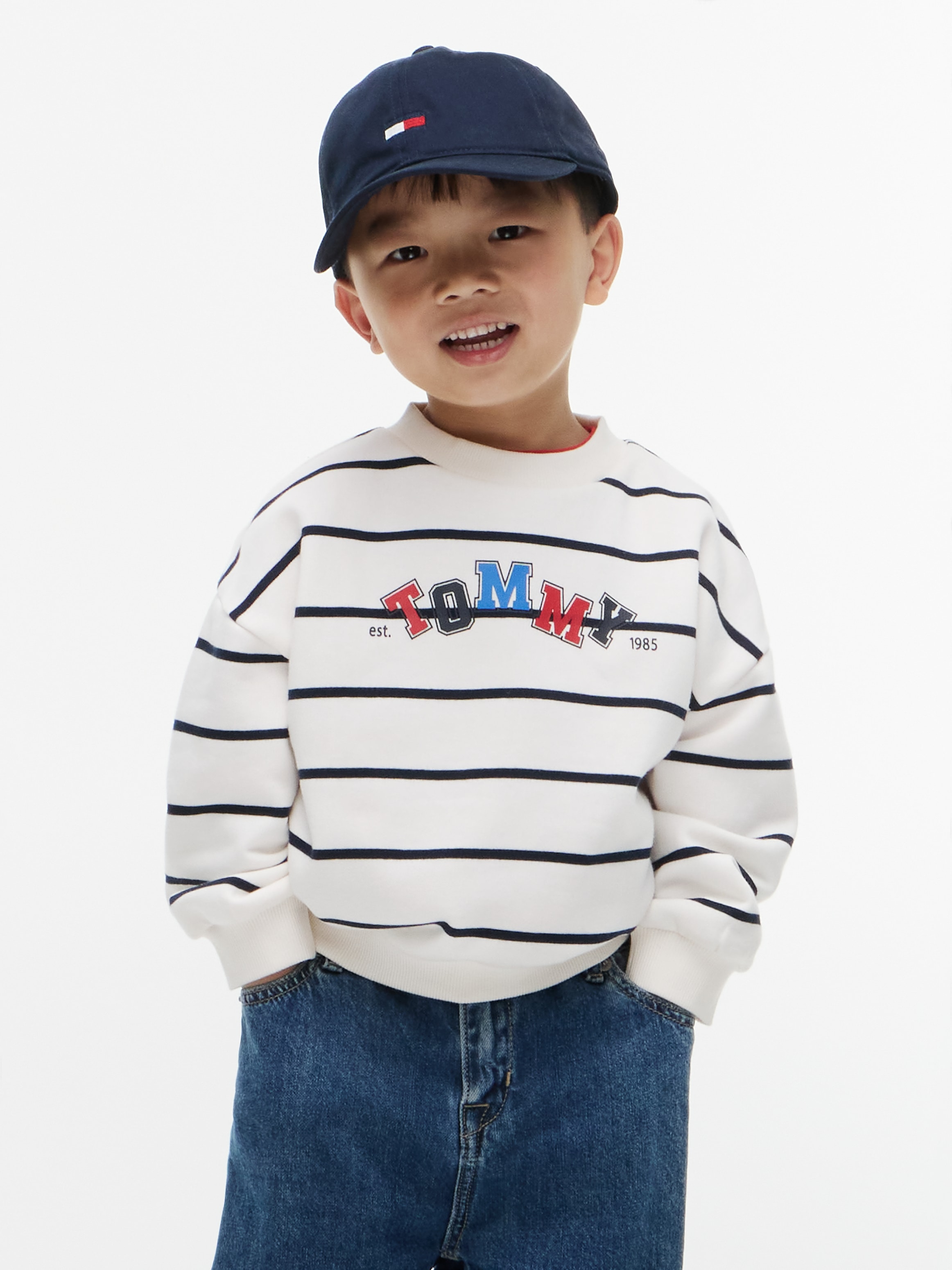 Tommy Hilfiger Sweatshirt, Rundhalsausschnitt, Regular Fit, für Babys und Kinder