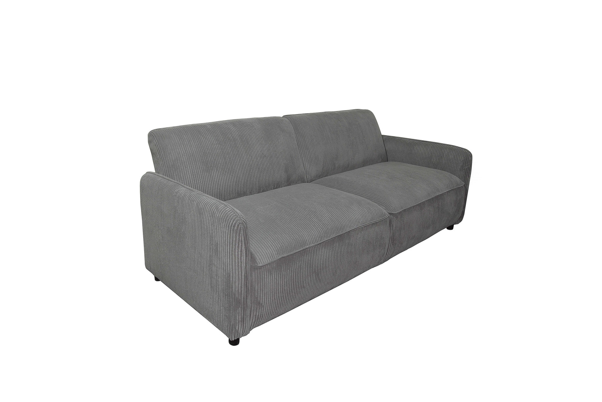 Dorel Home 3-Sitzer »Allie Curved Schlafsofa 209 cm«, Bettfunktion (110/190), verstellbare Rückenlehne, Cord u. Velours