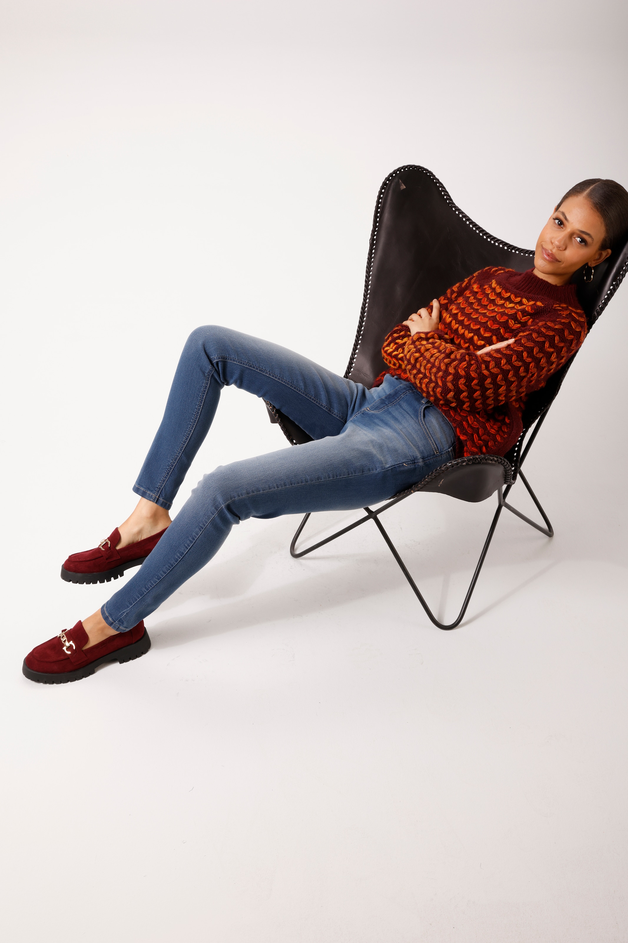 Aniston CASUAL Skinny-fit-Jeans in trendiger Used-Waschung - NEUE KOLLEKTION