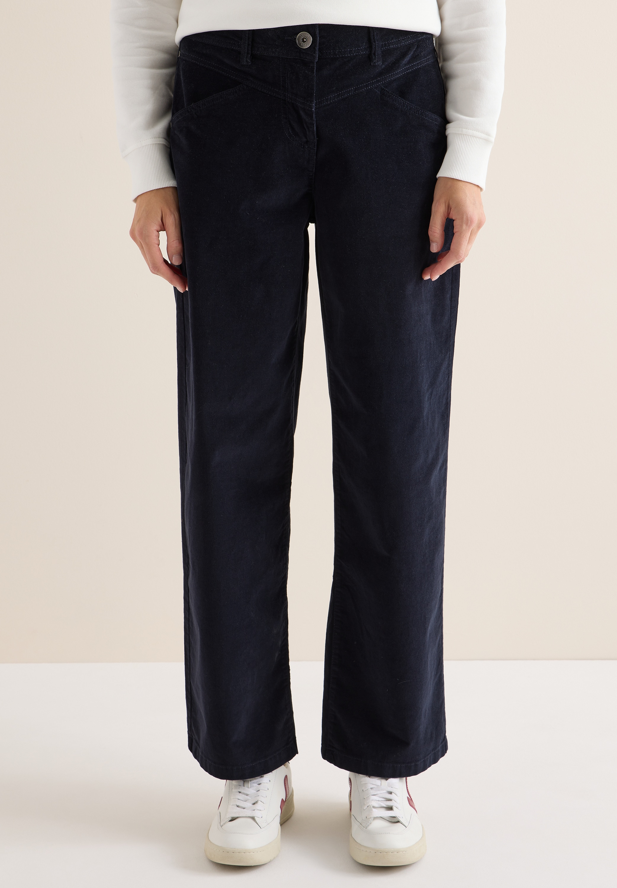 Cecil Cordhose, High Waist günstig online kaufen