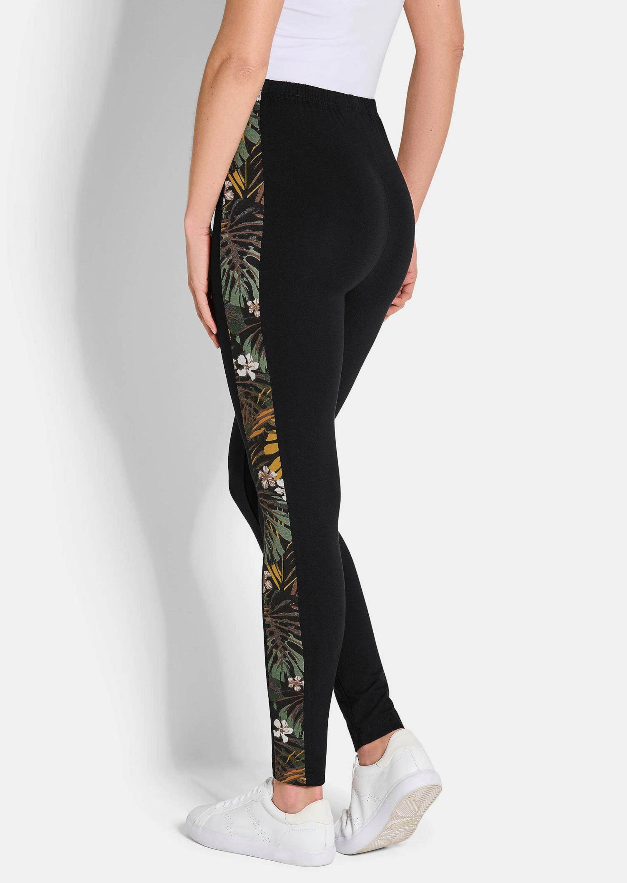GOLDNER 2-in-1-Hose "Schmale Doppelpack-Leggings" Dezenter Glanz