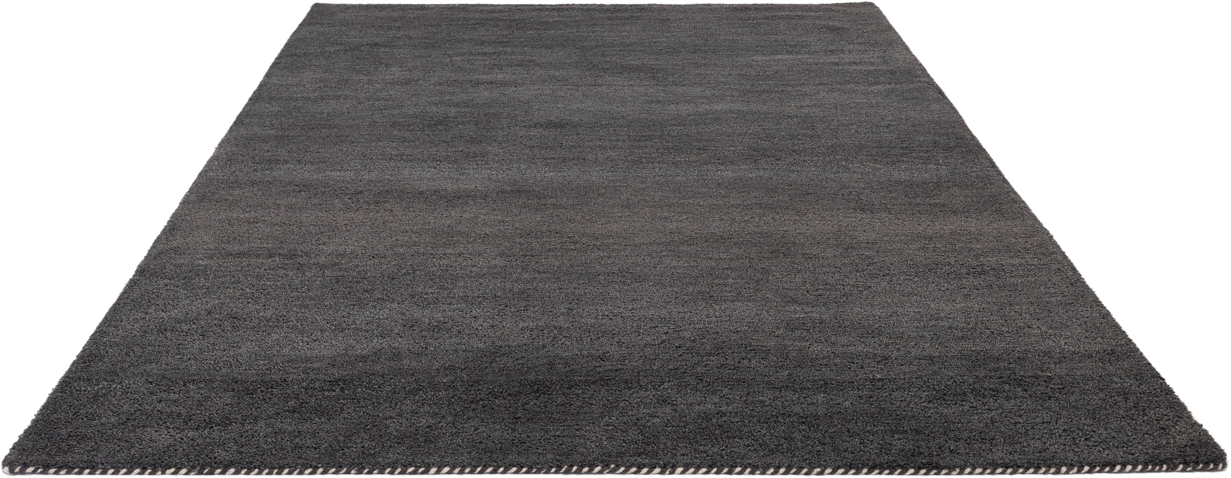 THEKO Gabbeh Uni Dark Gray Wool Rug 200x300 cm 3