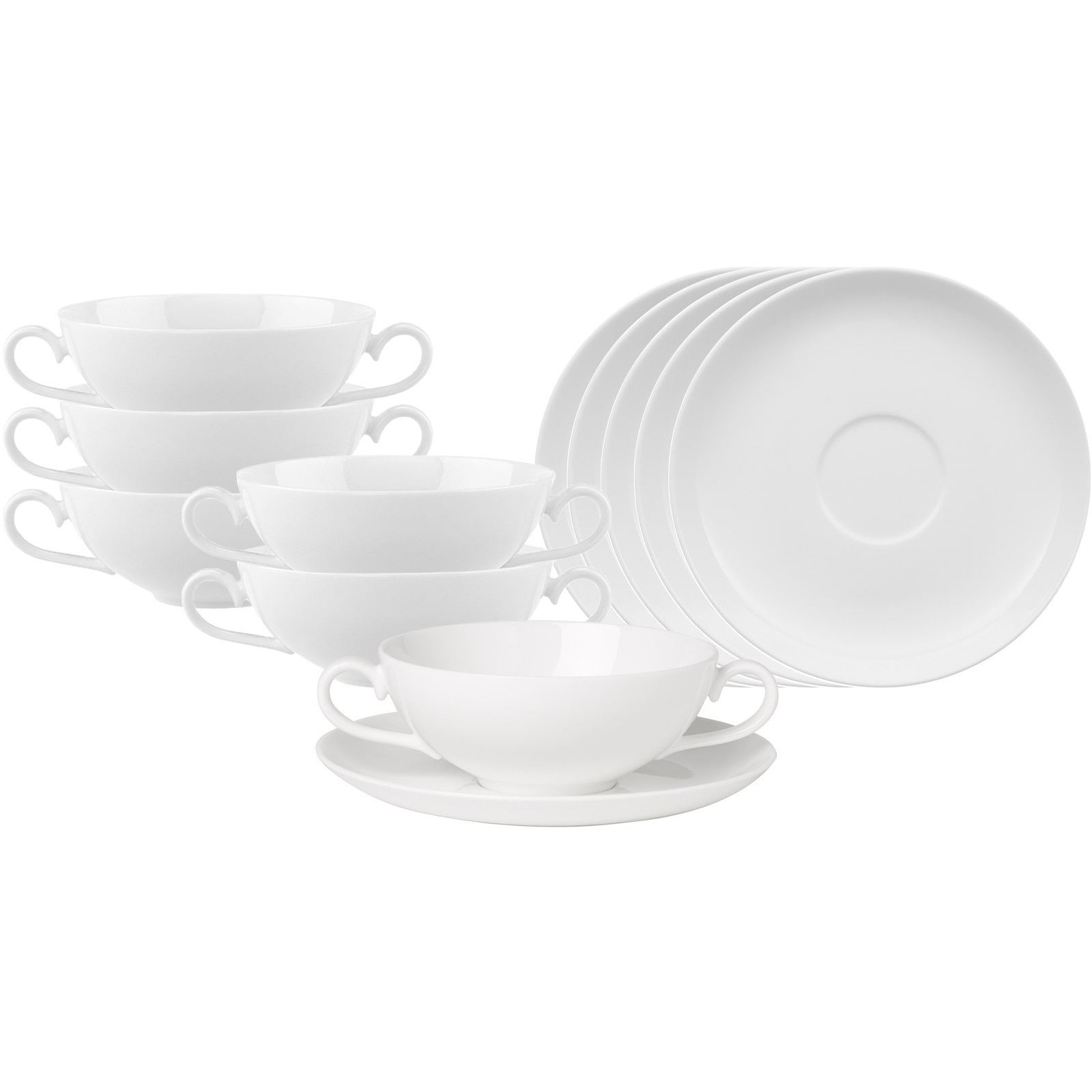 Villeroy & Boch Tasse "Suppentassen mit Untertassen Royal 200 ml 6er Set we günstig online kaufen