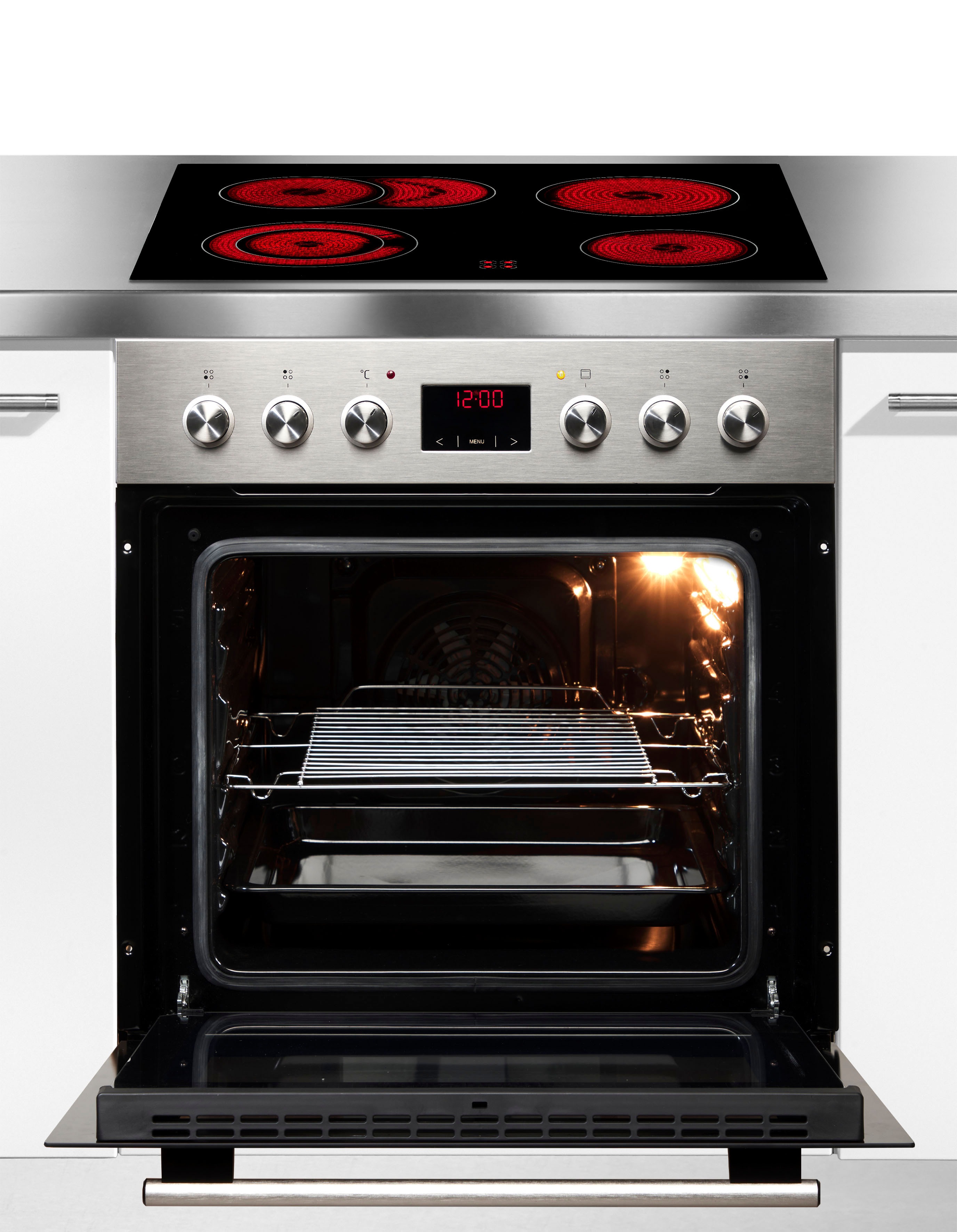 Thumbnail - Amica Elektro-Herd-Set "EHC 933 333 E" Steam Clean Herd+Kochfeld elektrisch, Zuverlässiger Kochkomfort für den täglichen...