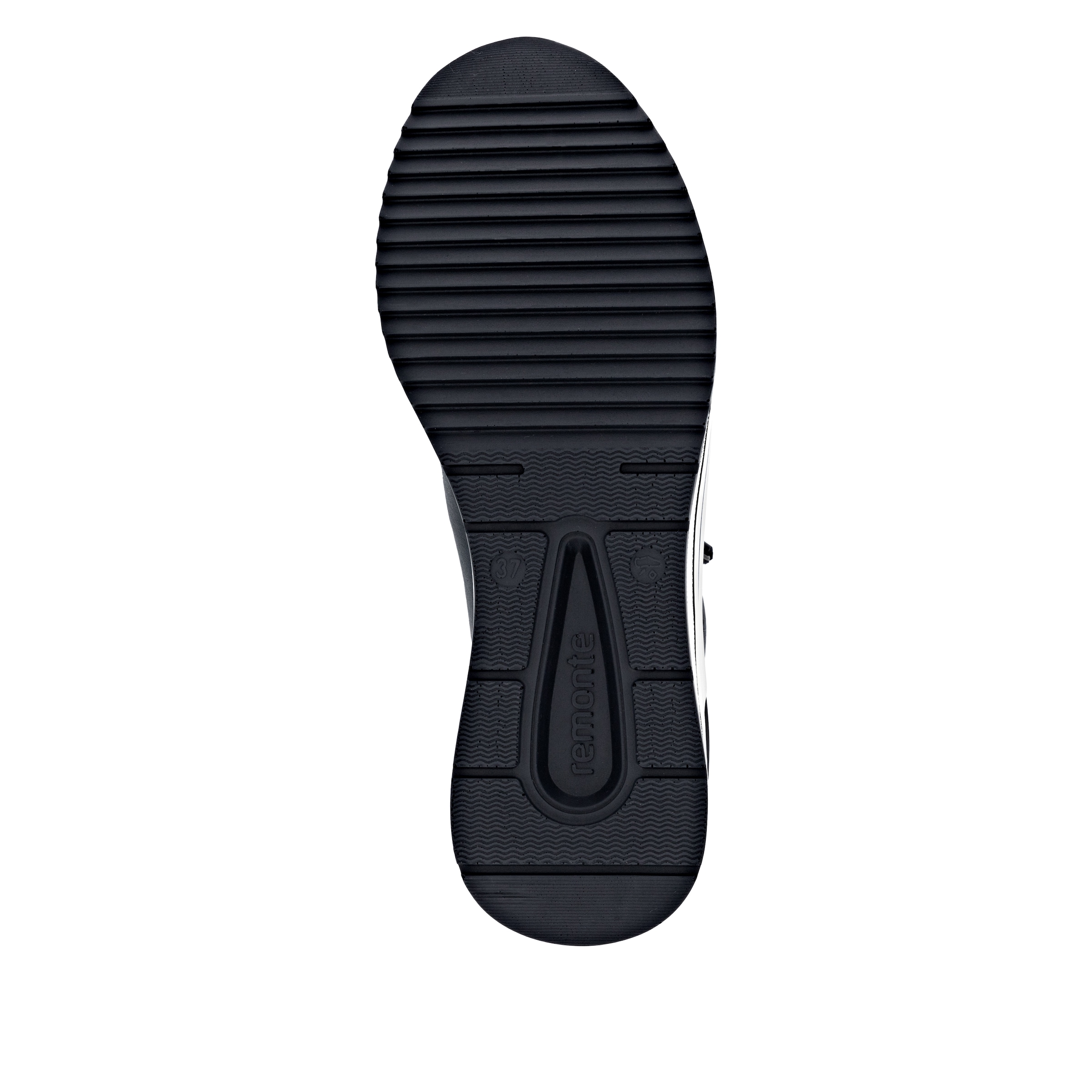 Remonte Keilsneaker, Freizeitschuh, Halbschuh, Schnürschuh mit goldfarbenem Logoanhänger