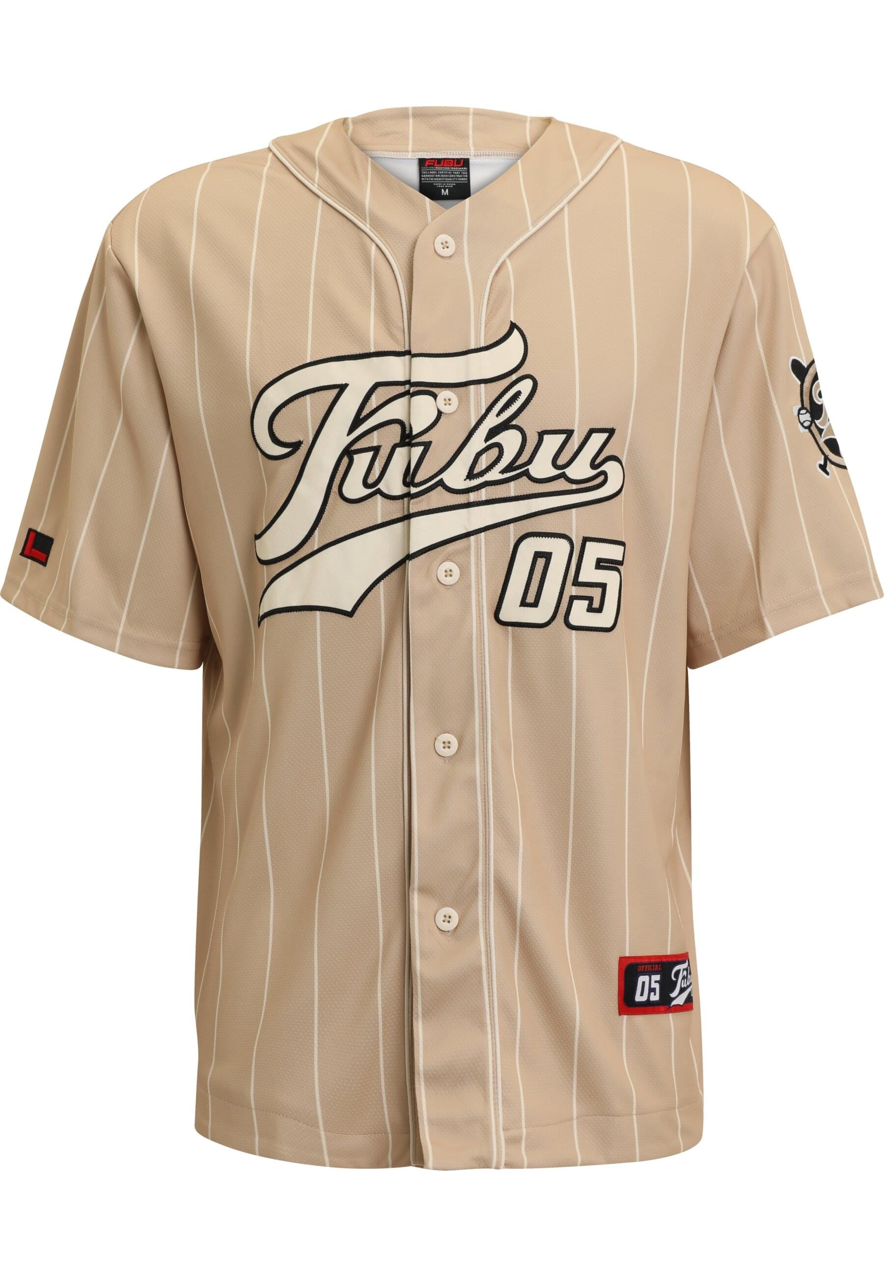 Langarmhemd »Fubu Herren FM232-003-2 FUBU Varsity Pinstripe Baseball Jersey«, (1 tlg.)