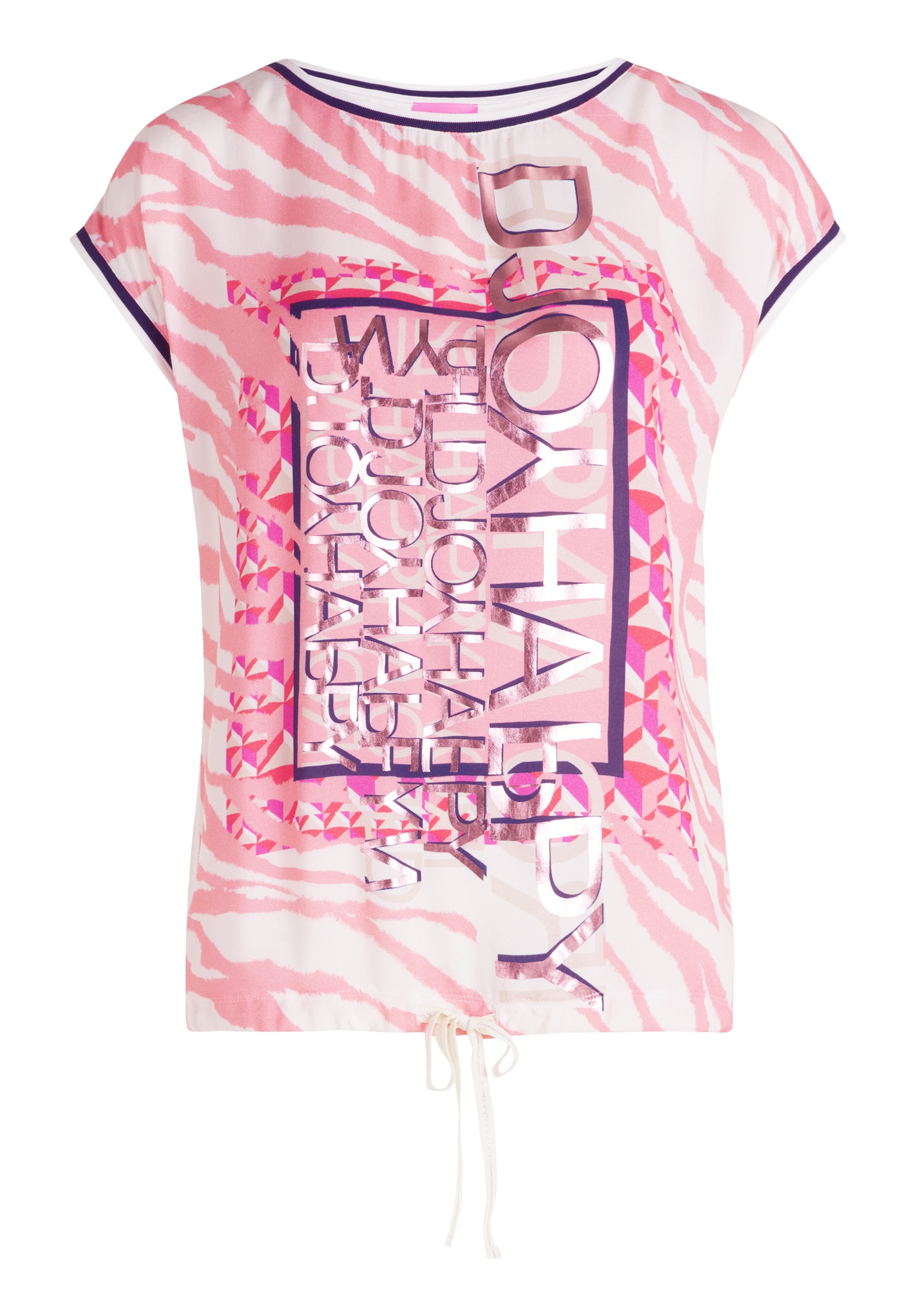 Betty Barclay Kurzarmshirt "Betty Barclay Damen Blusenshirt mit Tunnelzug", günstig online kaufen
