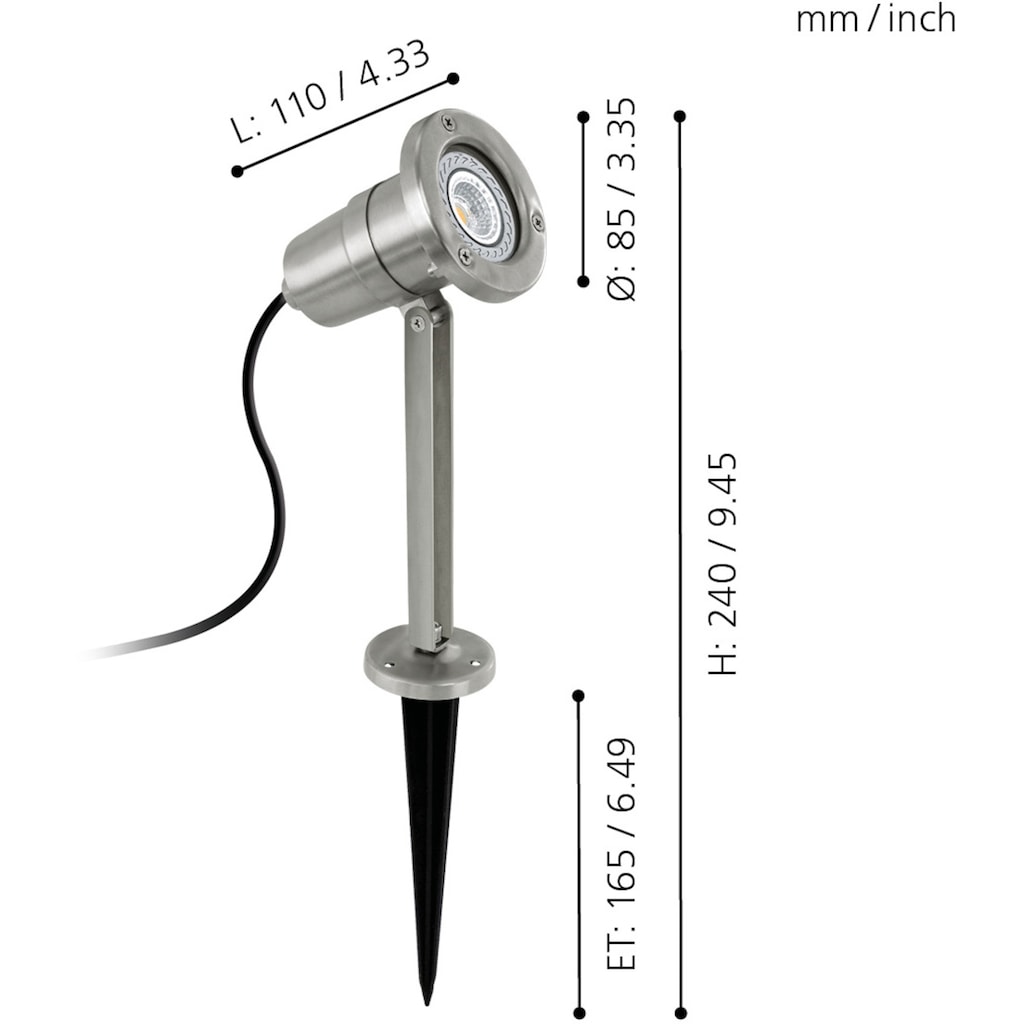 EGLO LED Pollerleuchte »Nema«, 1 flammig-flammig