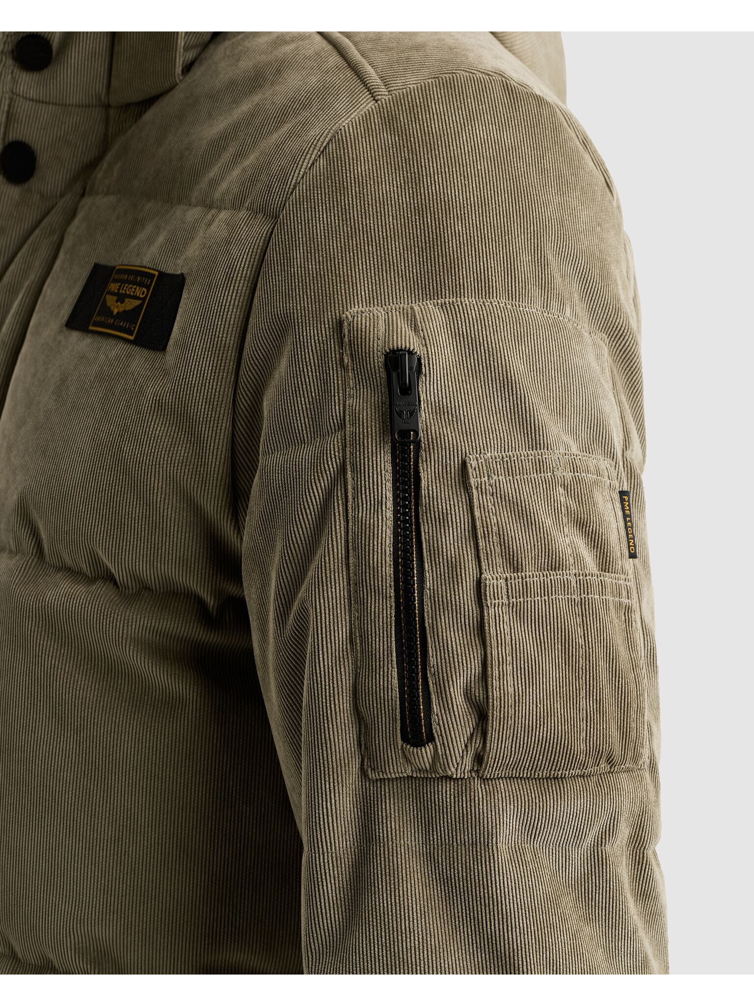 PME LEGEND Winterjacke »GOBBLER Clear Ford« mit Kapuze aus Feincord, warm wattiert
