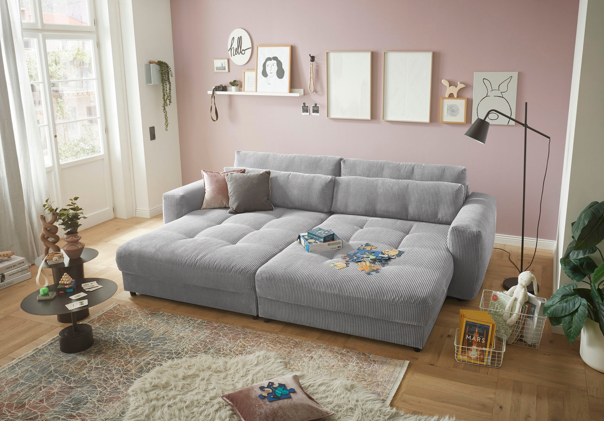 ED EXCITING DESIGN Loveseat »Barura Loveseat«, (2 St.), frei im Raum  stellbar, inkl. 2 Rücken- und 2 Nierenkissen | BAUR | XXL Sessel