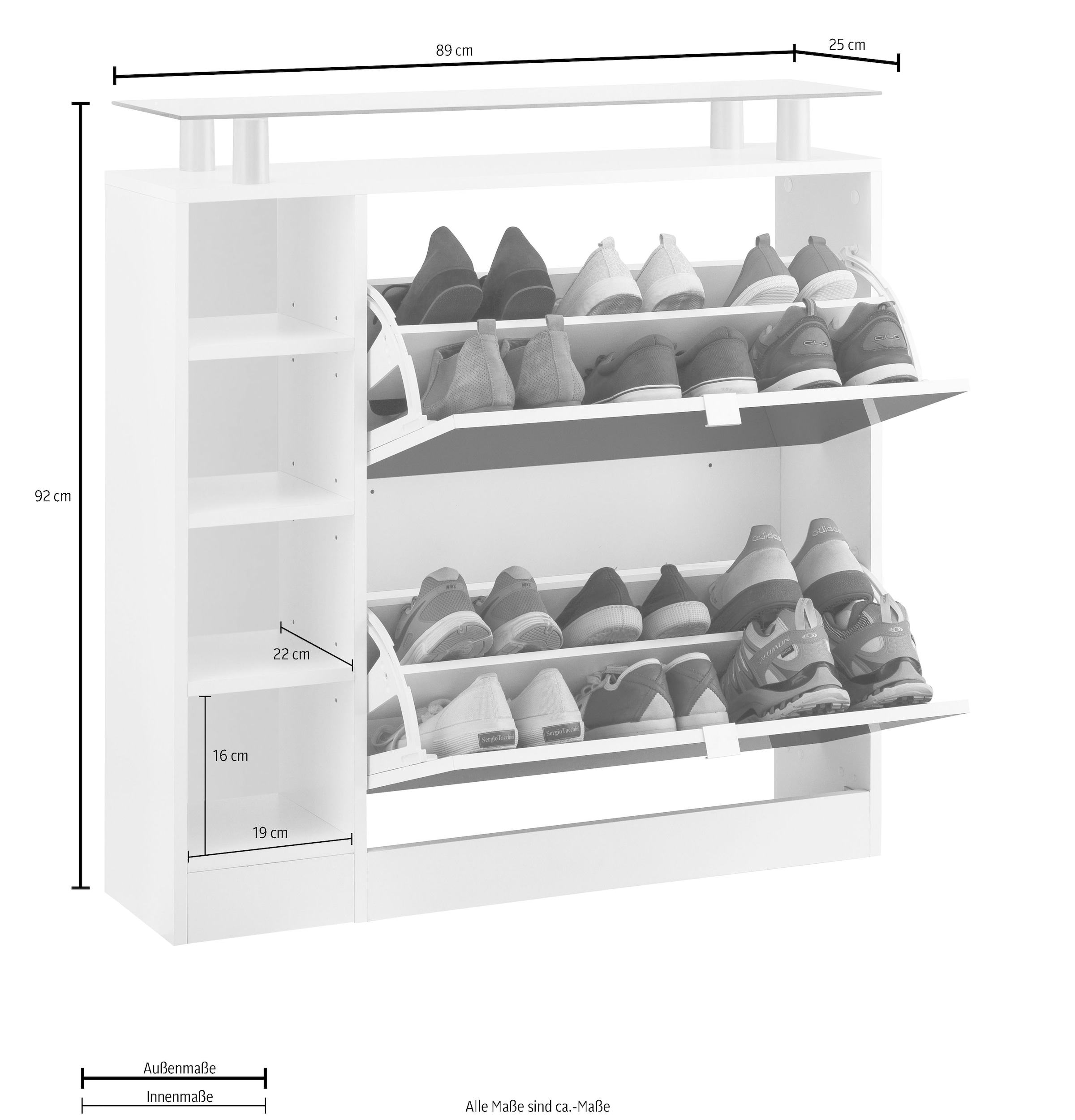 borchardt Möbel Schuhschrank »Dolly«, Breite 89 cm