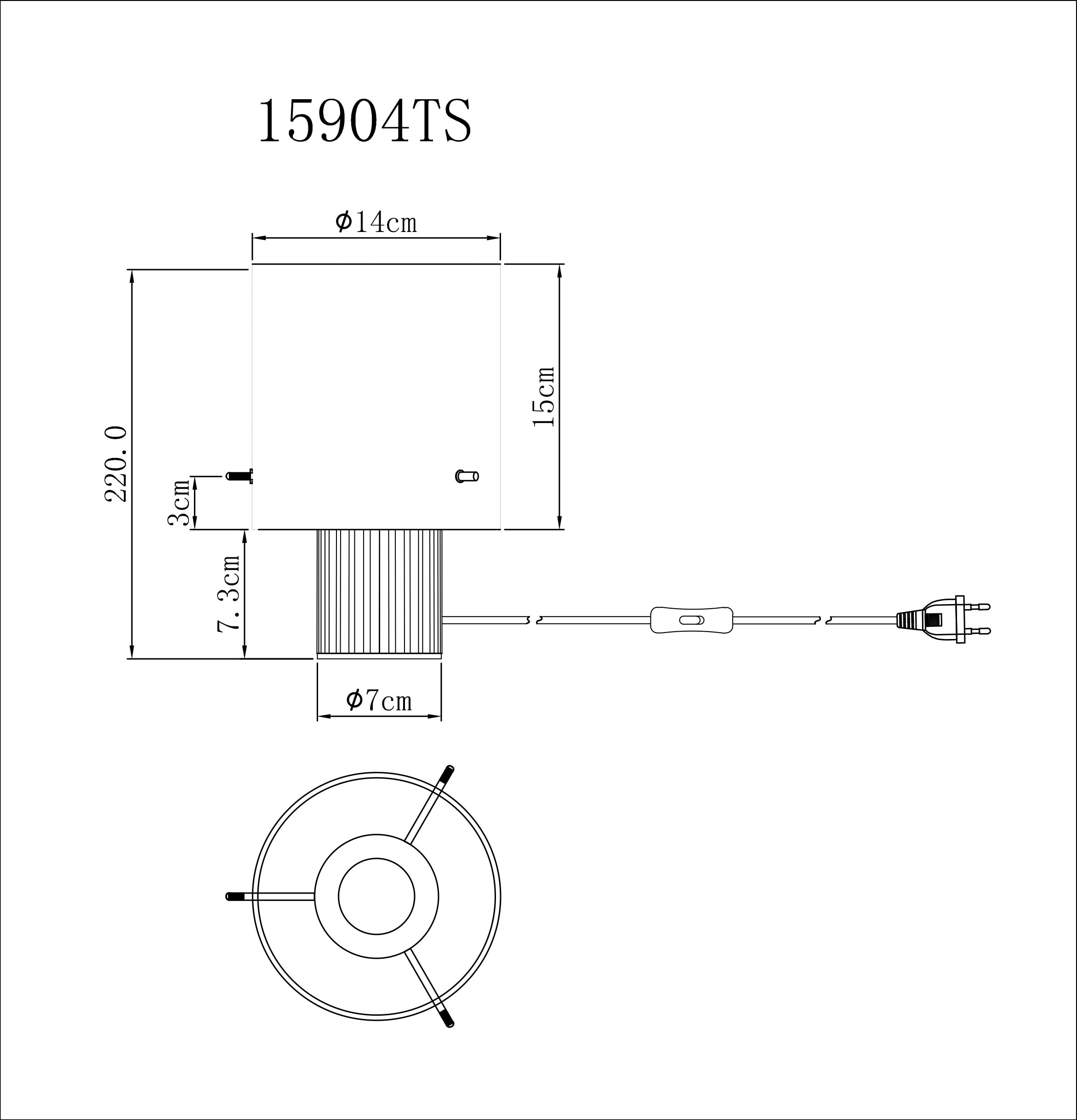 GLOBO LIGHTING Tischleuchte »TULIVAR«, Leuchtmittel E27 | ohne Leuchtmittel, Tischlampe/Glas rauchfarben/Rillen/Wohnzimmer/Schlafzimmer
