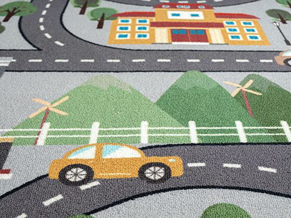 the carpet Kinderteppich "Happy Life" rund 4 mm Höhe Life Kinderzimmer Tepp günstig online kaufen