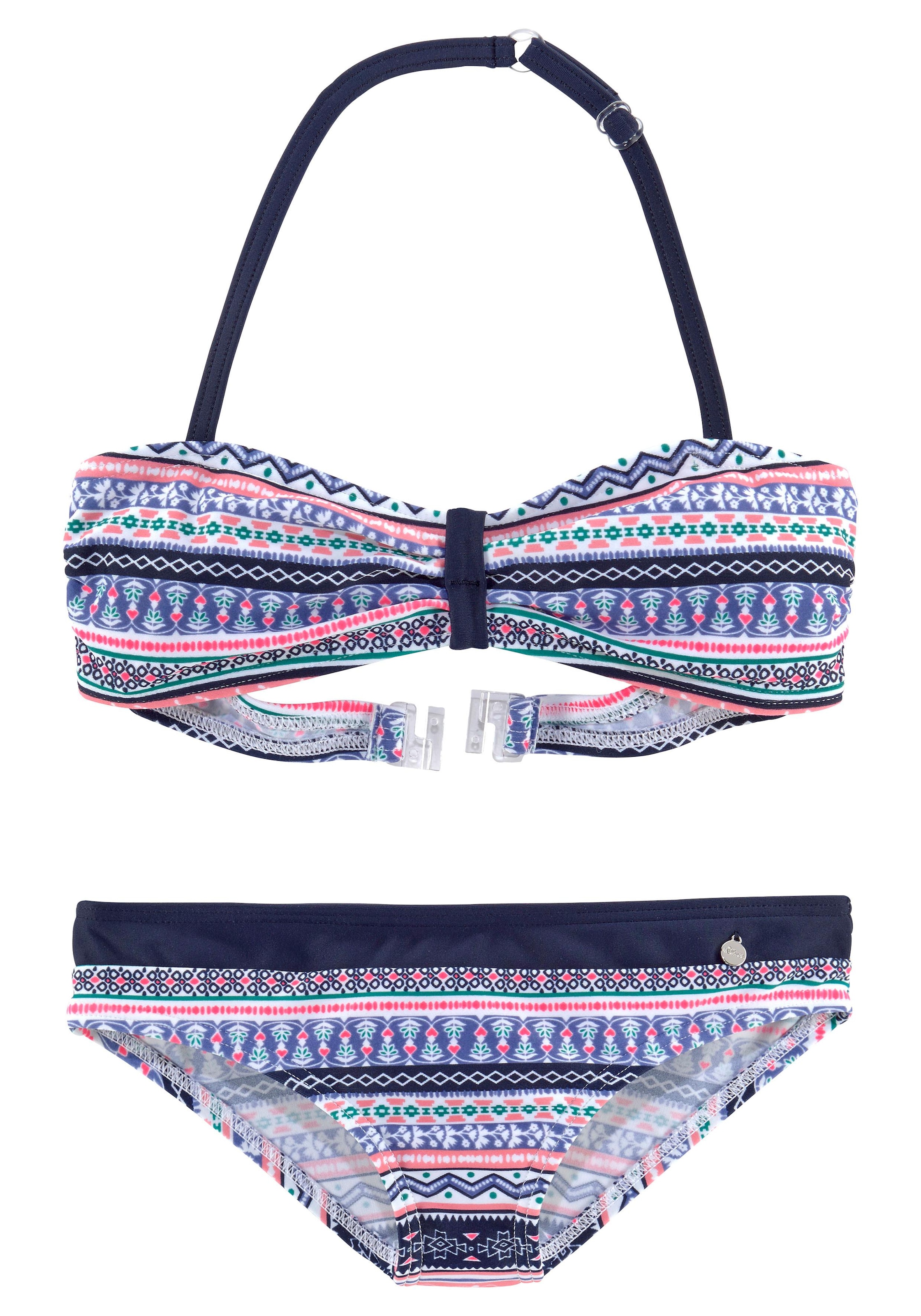 s.Oliver Bandeau-Bikini »Barcelona Kids«, im frechen Streifen-Look online  kaufen | BAUR | Neckholder-Bikinis