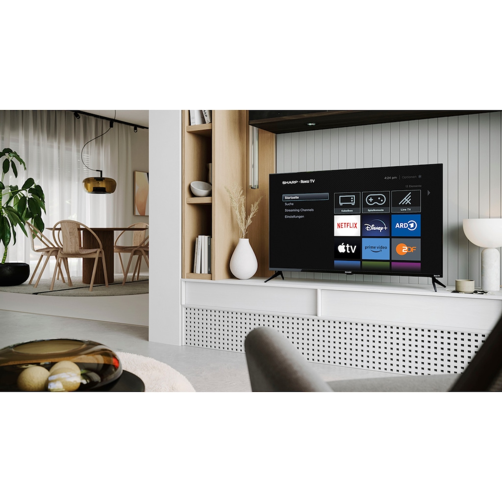 Sharp LED-Fernseher »4T-C43FJx«, 108 cm/43 Zoll, 4K Ultra HD, Smart-TV