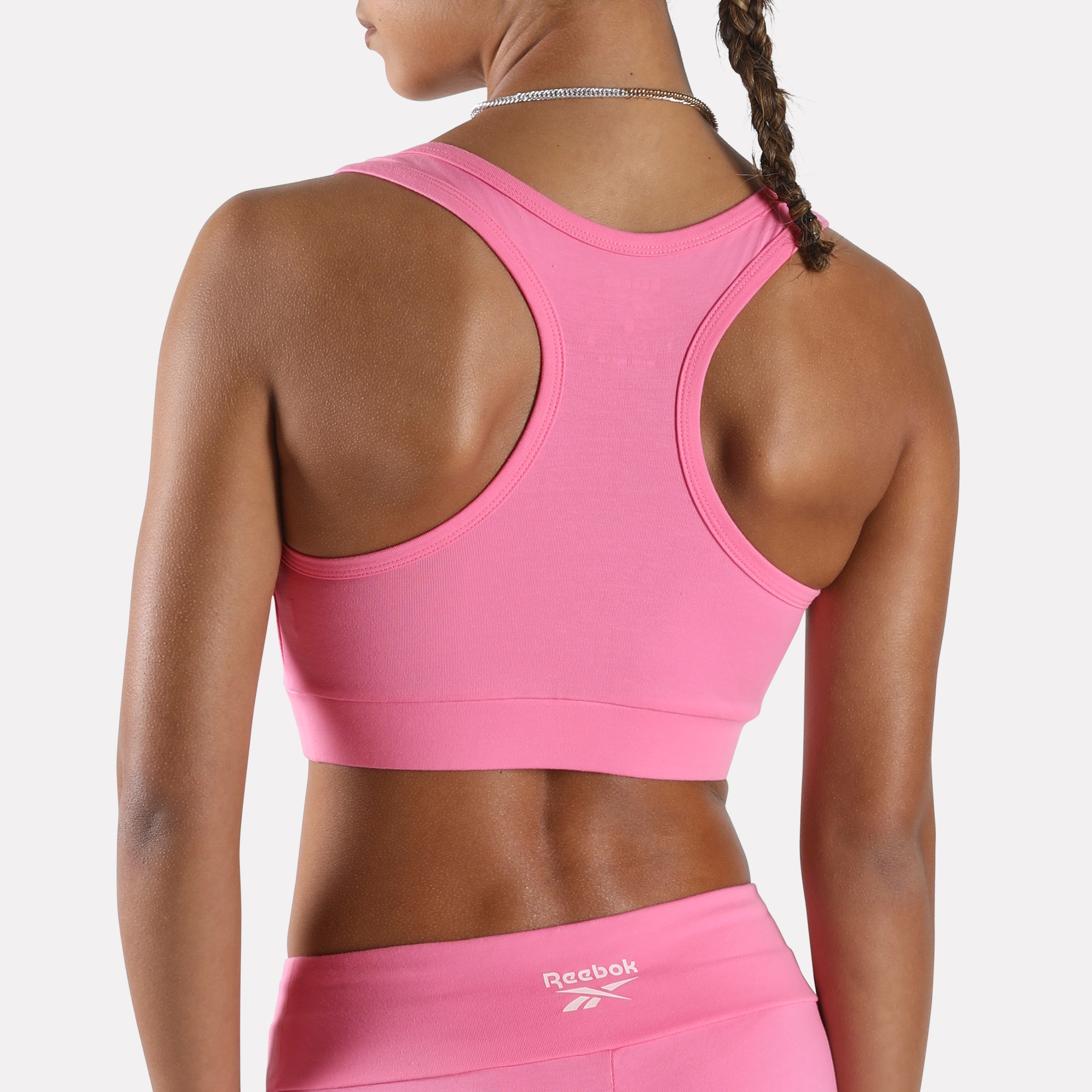 Reebok Sport-BH »ID COTTON BRALETTE« aus Baumwolle und Elasthan, maschinenwaschbar, mit Baumwollanteil