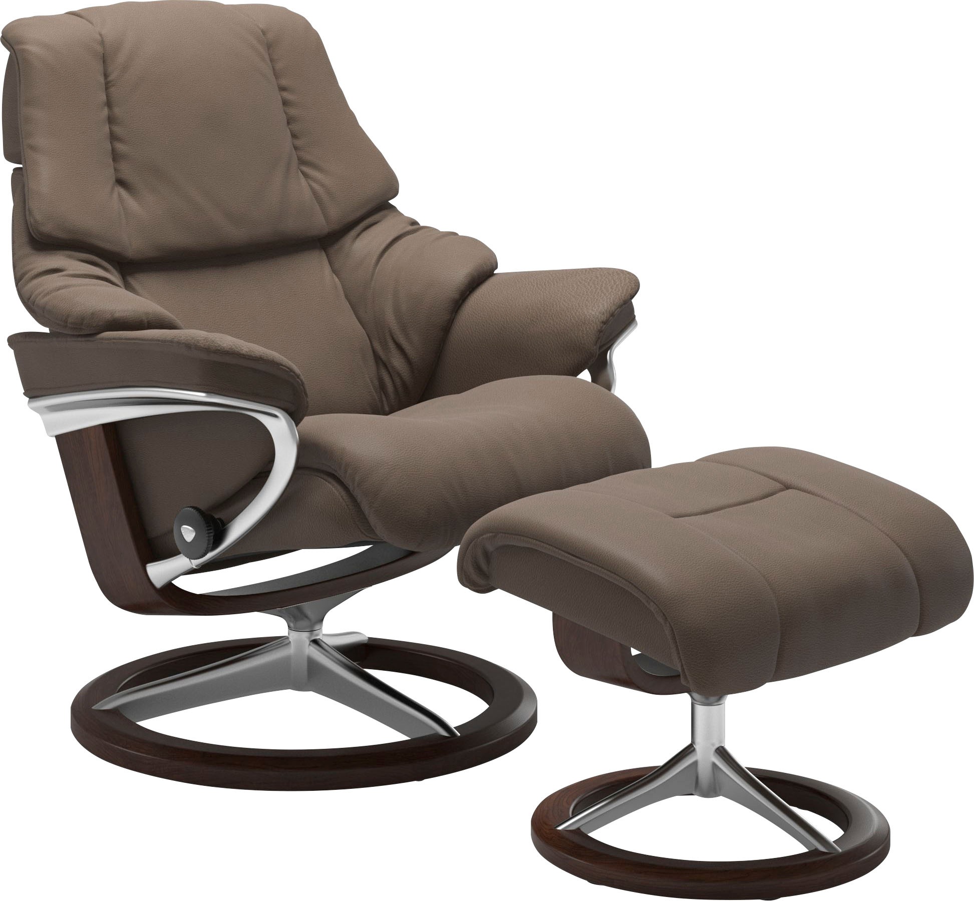 Stressless Fußhocker "Reno", mit Signature Base, Gestell Braun