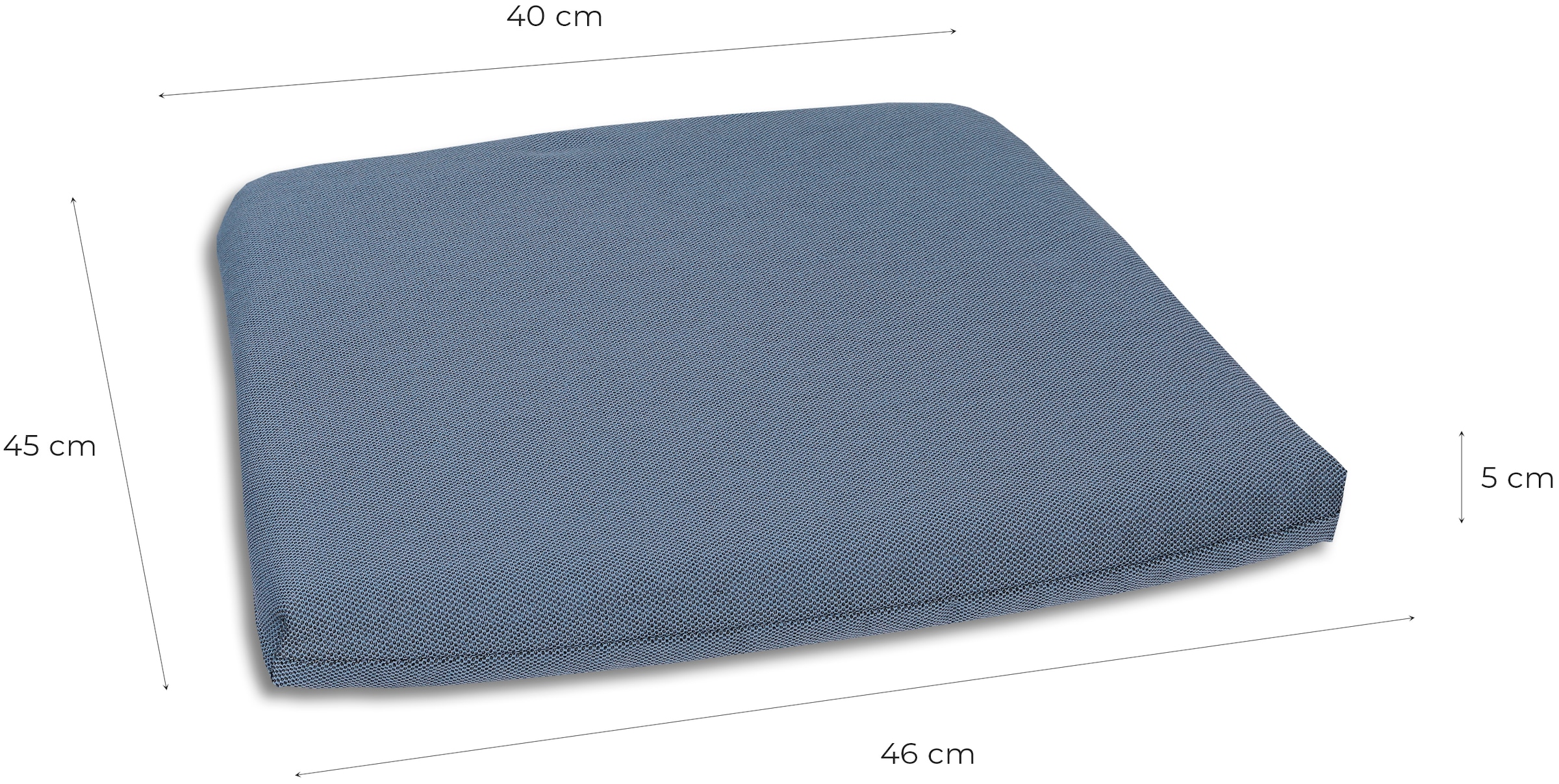 GO-DE Sitzauflage »Carina«, Maße ca.: 40 cm x 45/46 cm x 5 cm