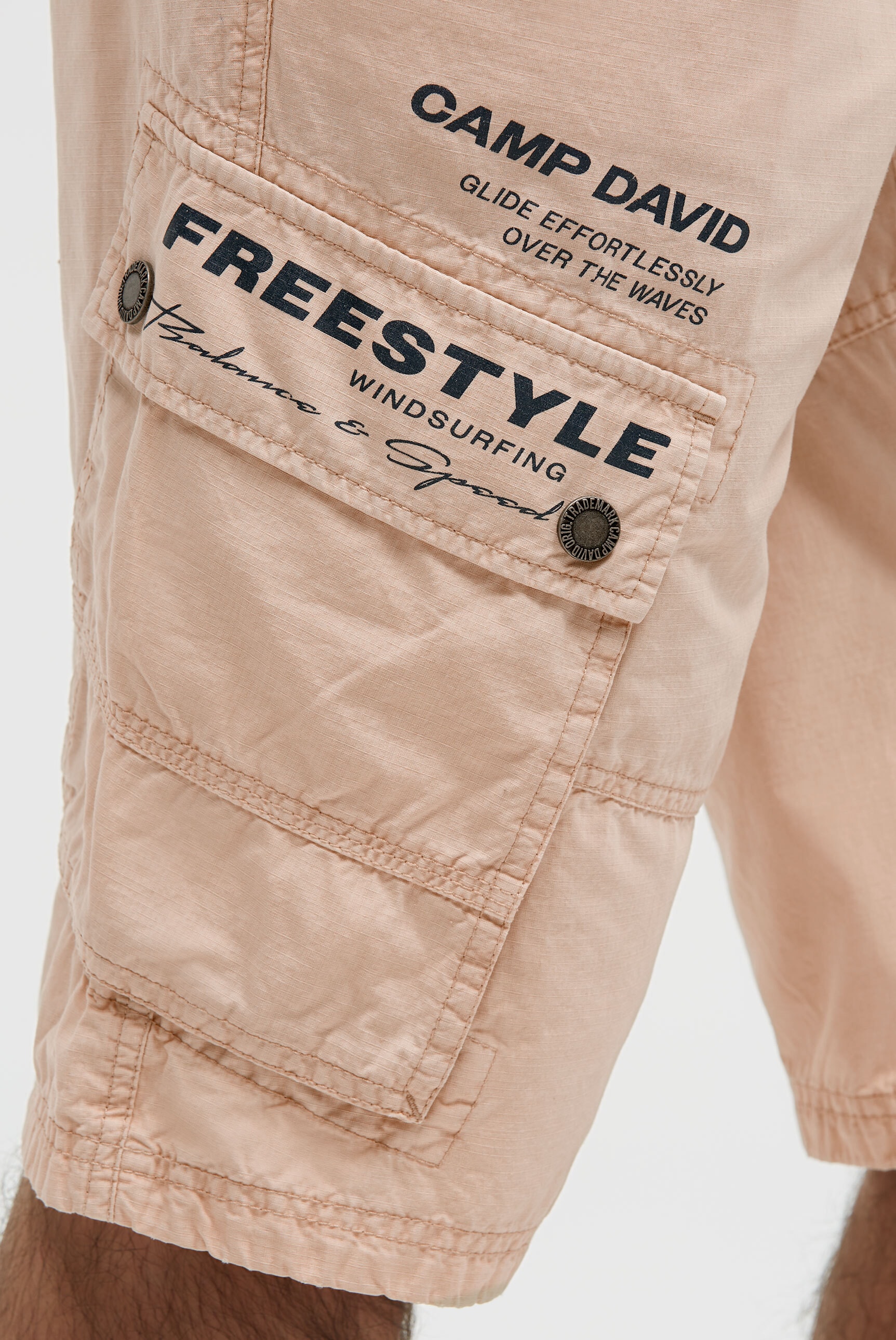 CAMP DAVID Shorts  aus Baumwolle