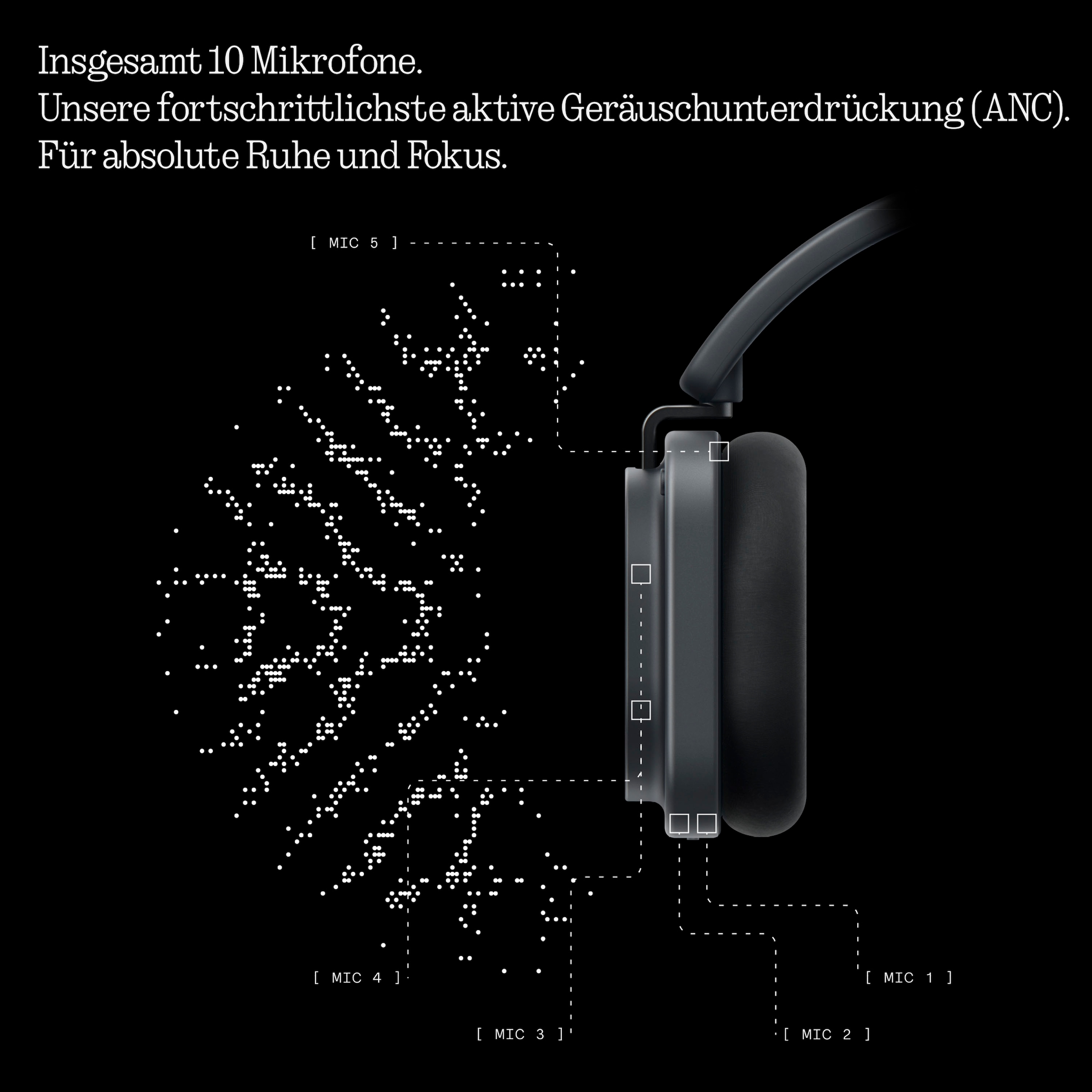 NOTHING Over-Ear-Kopfhörer »Headphone (1) Pro« Bluetooth Active Noise Cancelling (ANC)