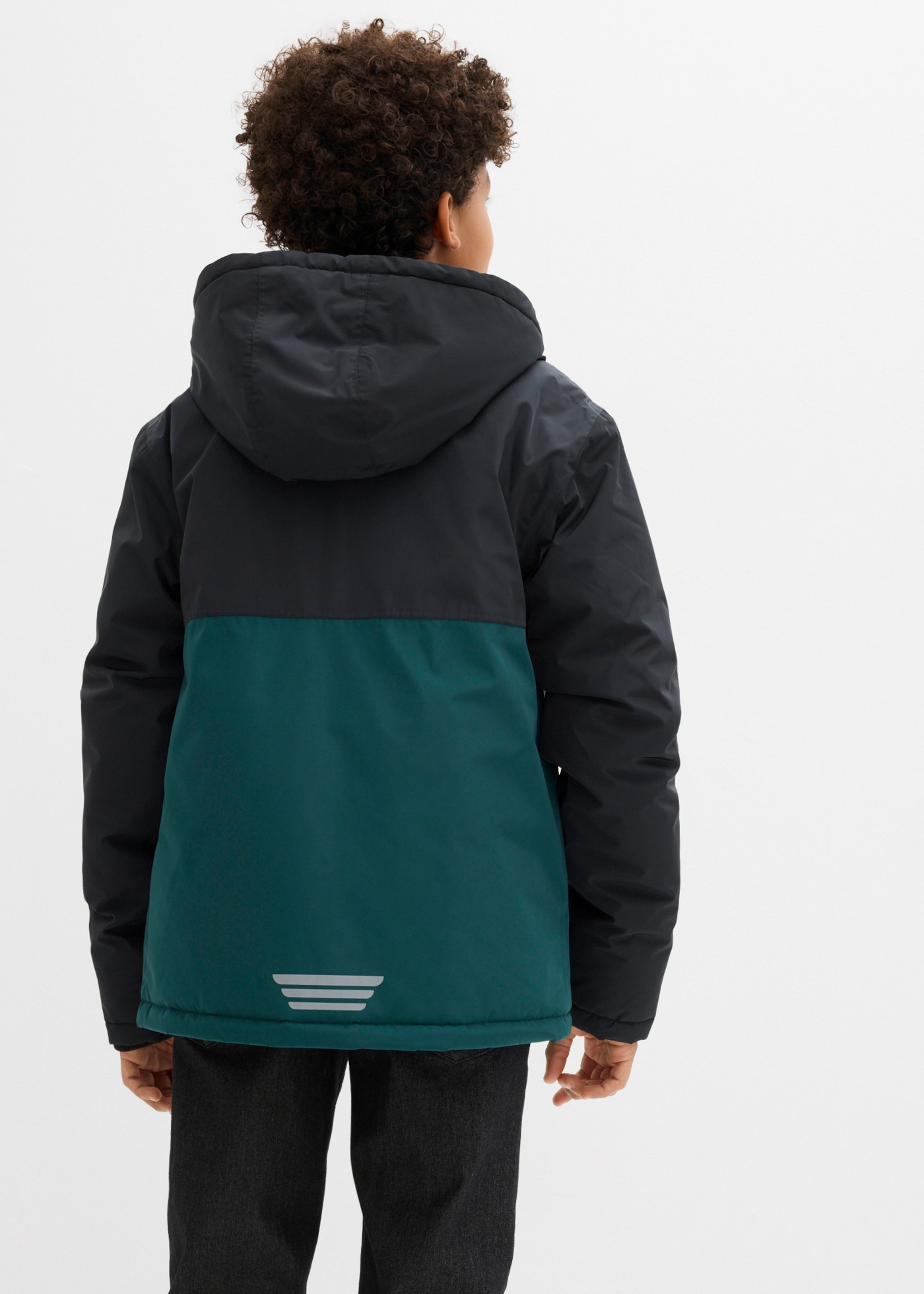 bonprix Winterjacke für Jungen, Regular Fit, sportlicher Stil, aus Polyester
