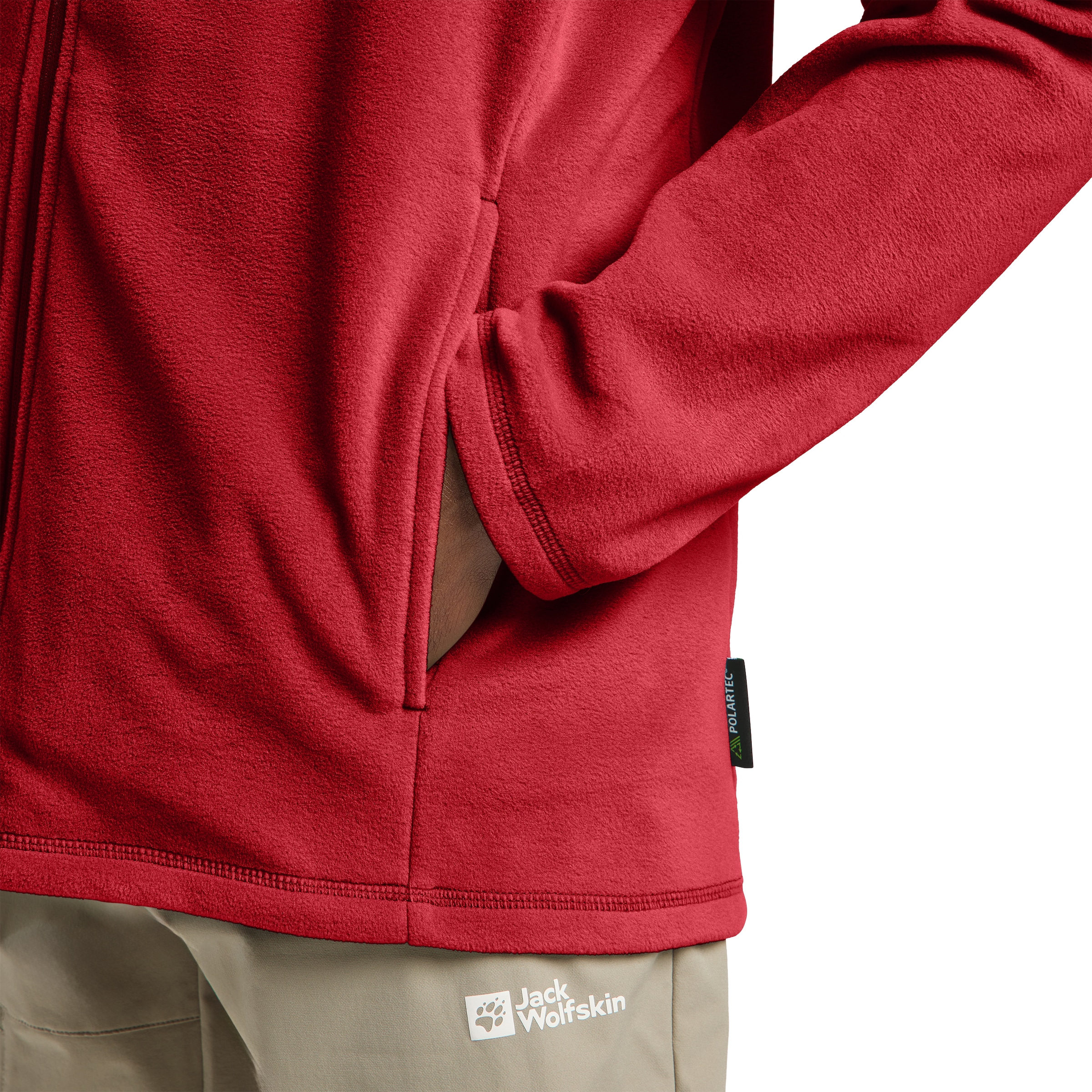 Jack Wolfskin Fleecejacke »TAUNUS FZ M«, leichter, dehnbarer, atmungsaktiver Midlayer