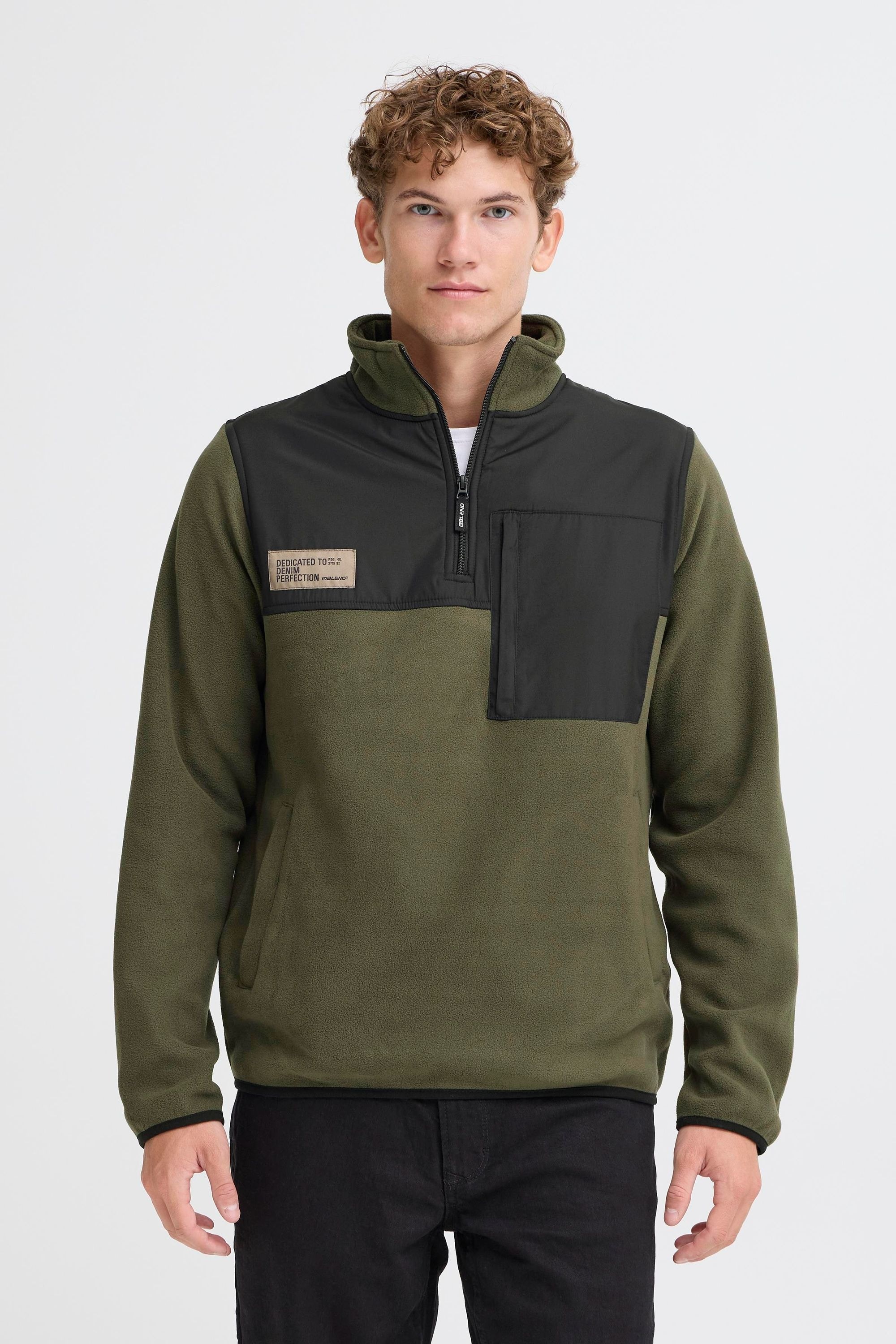 Blend Cardigan "BHMasi Troyer", Modische Troyer-Fleecepullover mit Reißvers günstig online kaufen