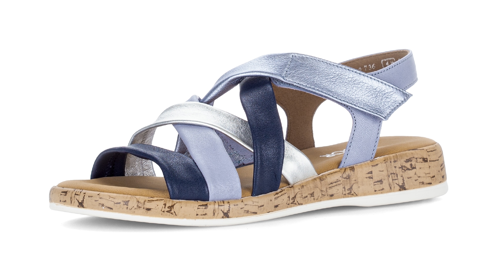 Gabor Riemchensandale "Rhodos" Sandalette, Sommerschuh im Kontrast-Look, G- günstig online kaufen