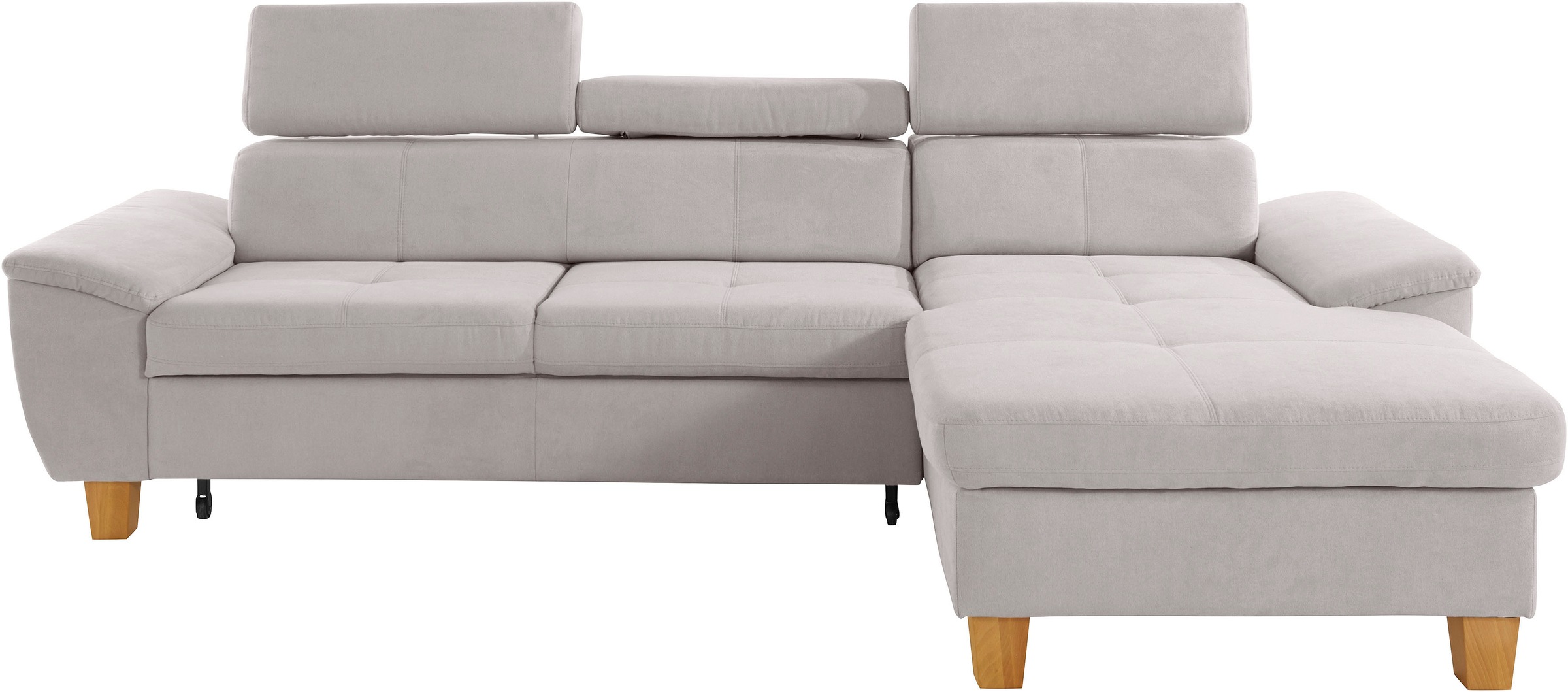 exxpo - sofa fashion Ecksofa »Enya, aufwendige Detailverarbeitung, hoher Sitzkomfort, bequem, L-Form«, inkl. Kopfteilverstellung, wahlweise mit Bettfunktion und Bettkasten
