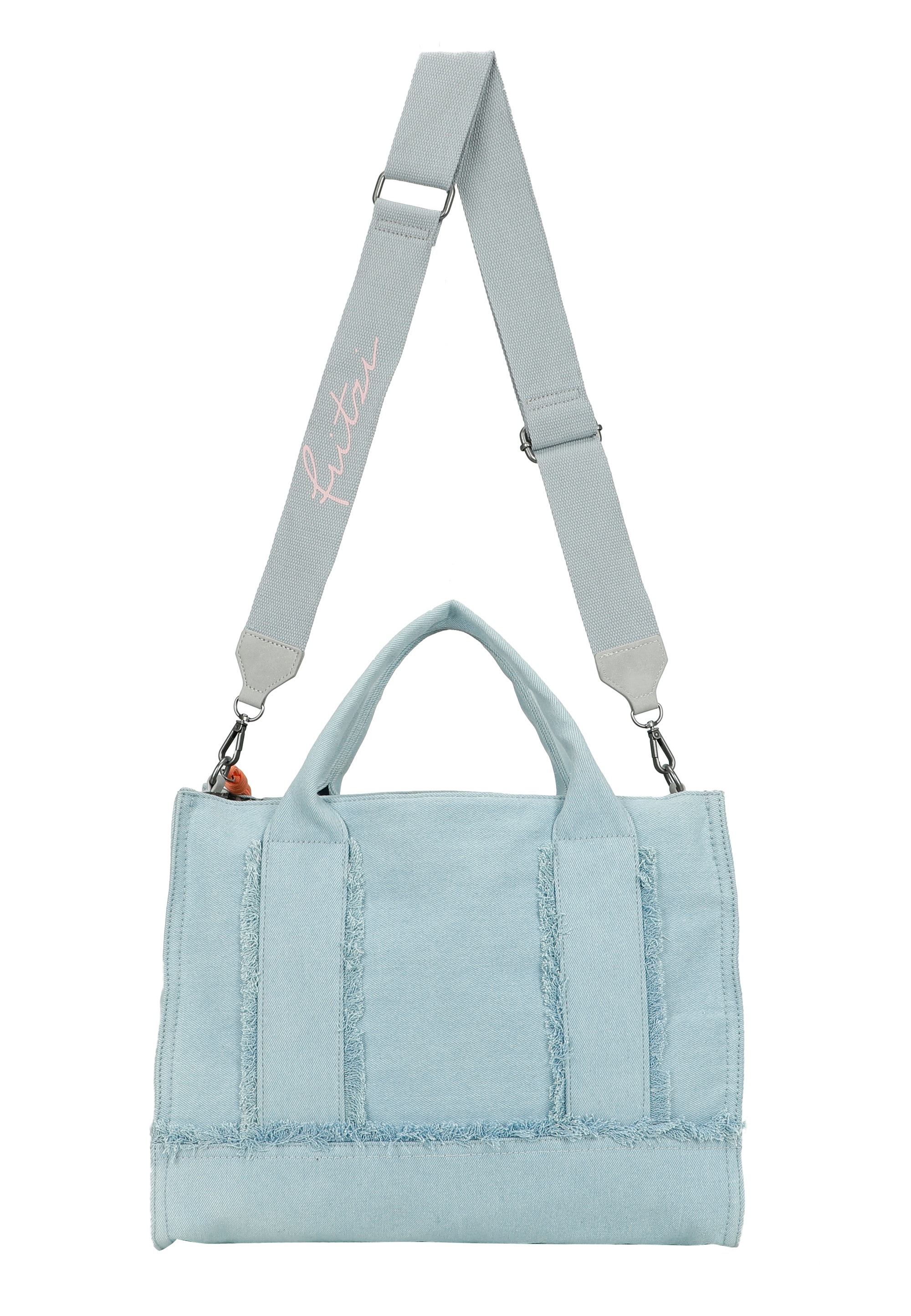 Fritzi aus Preußen Henkeltasche »Tote Bag Limited Washed Denim«, mit Fransen