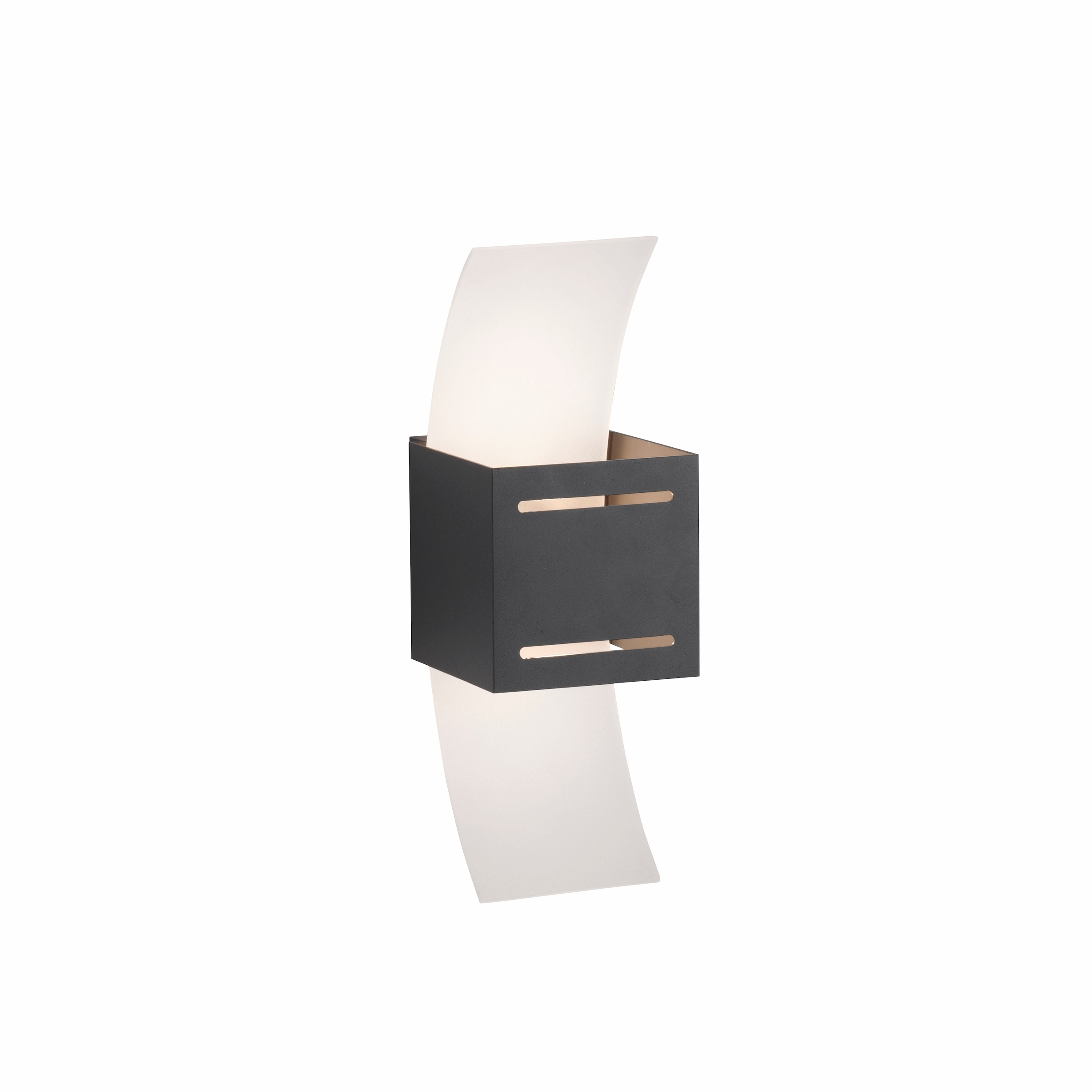 PAUL NEUHAUS Wandleuchte "ORMA", 1, H: 30cm, 1 Stk., grau, Wohnzimmer, Leuchten