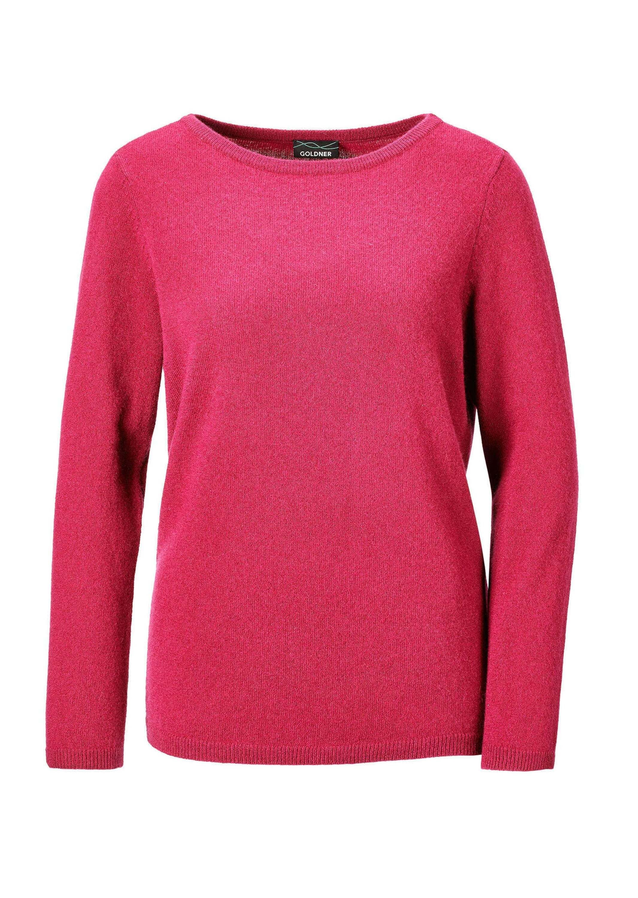 GOLDNER Strickpullover »Kaschmirpullover mit U-Boot Ausschnitt«