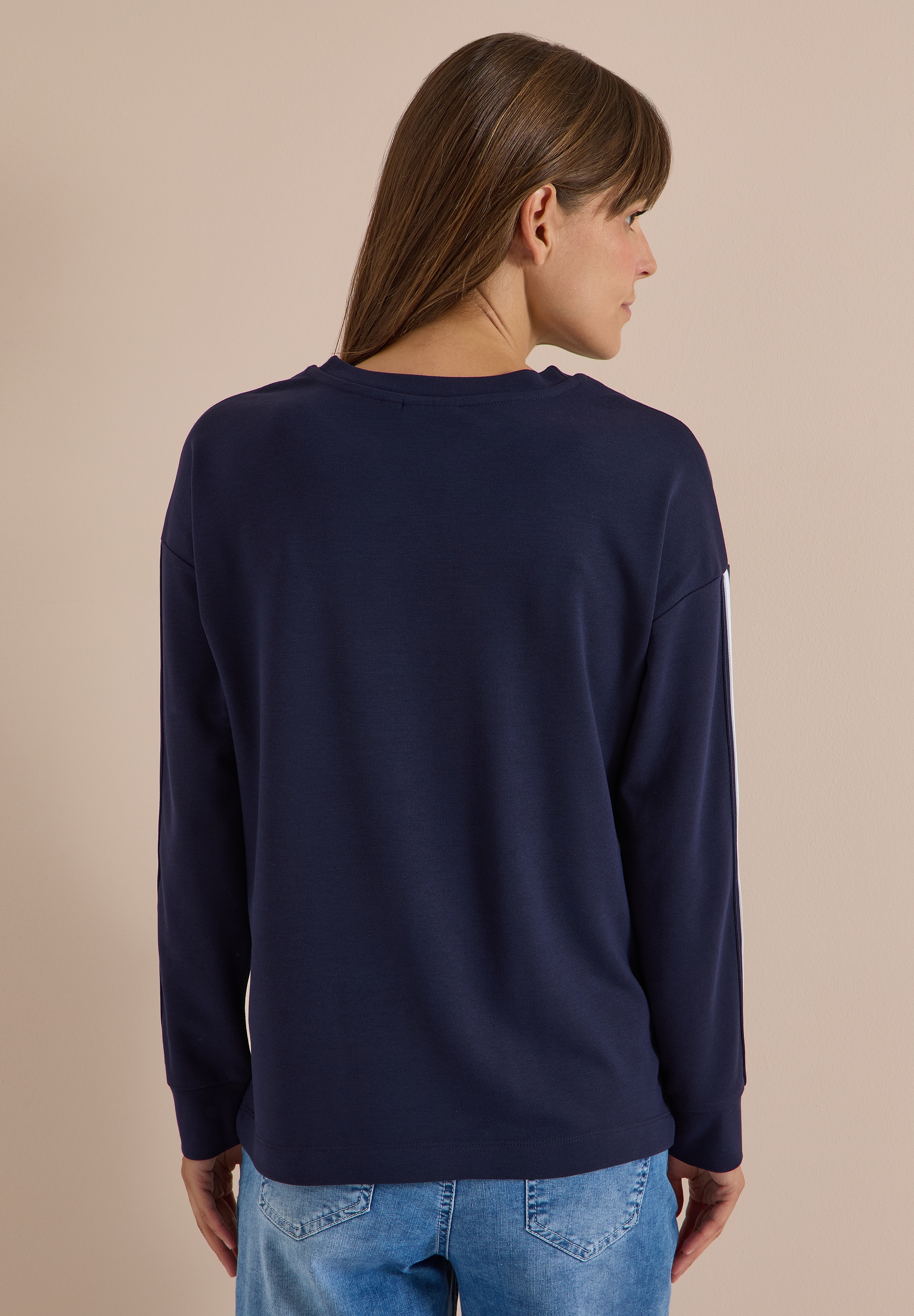Cecil Sweatshirt , mit Tape Detail am Ärmel
