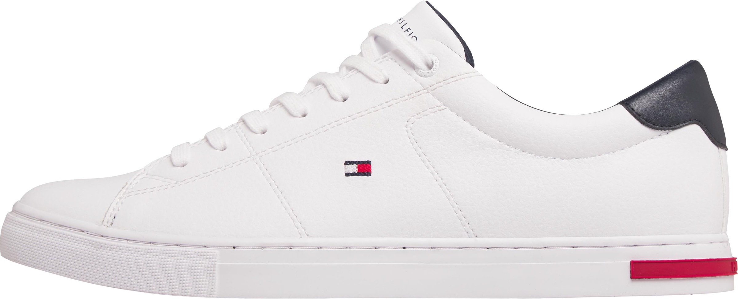 Tommy Hilfiger Sneaker "ESSENTIAL LEATHER DETAIL VUL", mit Kontrastbesatz, günstig online kaufen