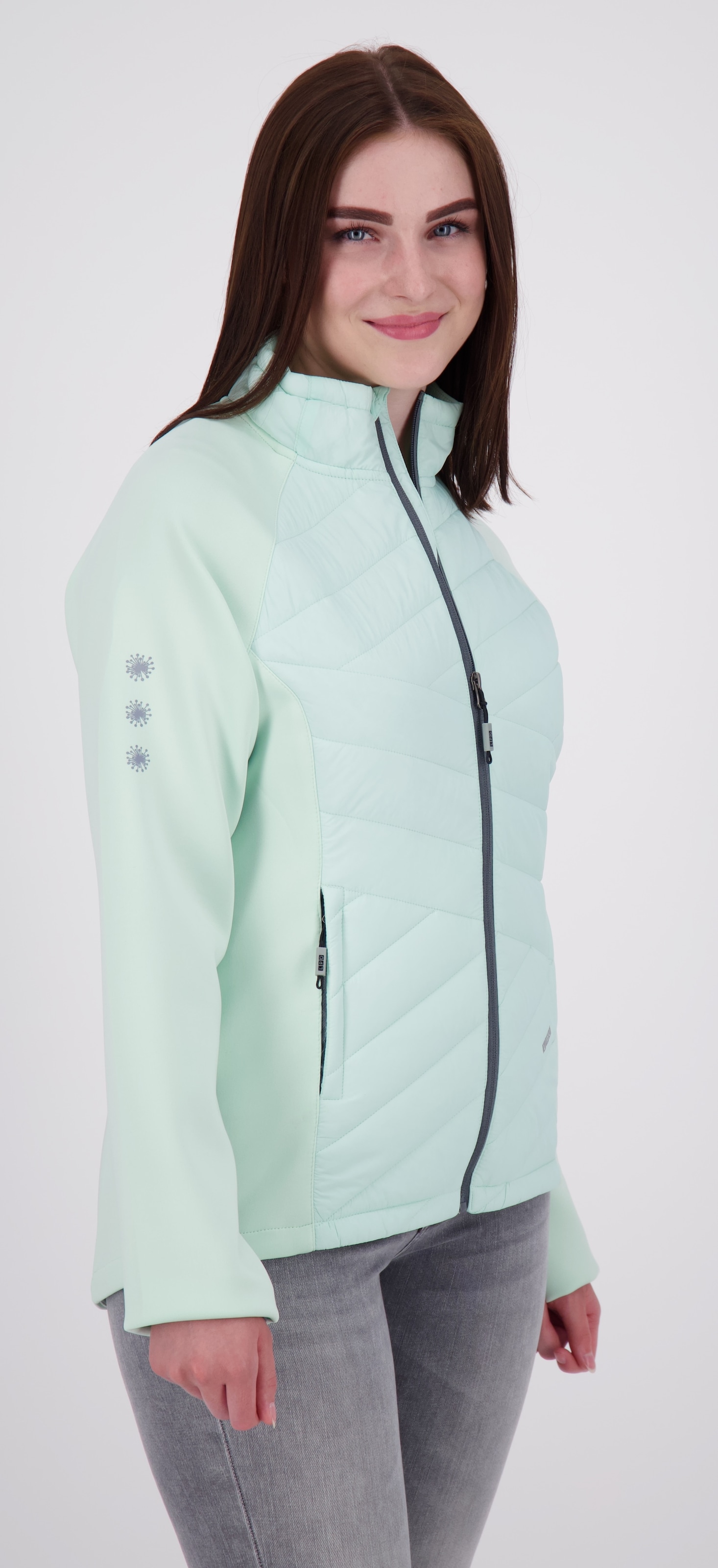 LPO Fleecejacke »EDINA II WOMEN«, weiche Hybrid-Fleecejacke in traditioneller Optik