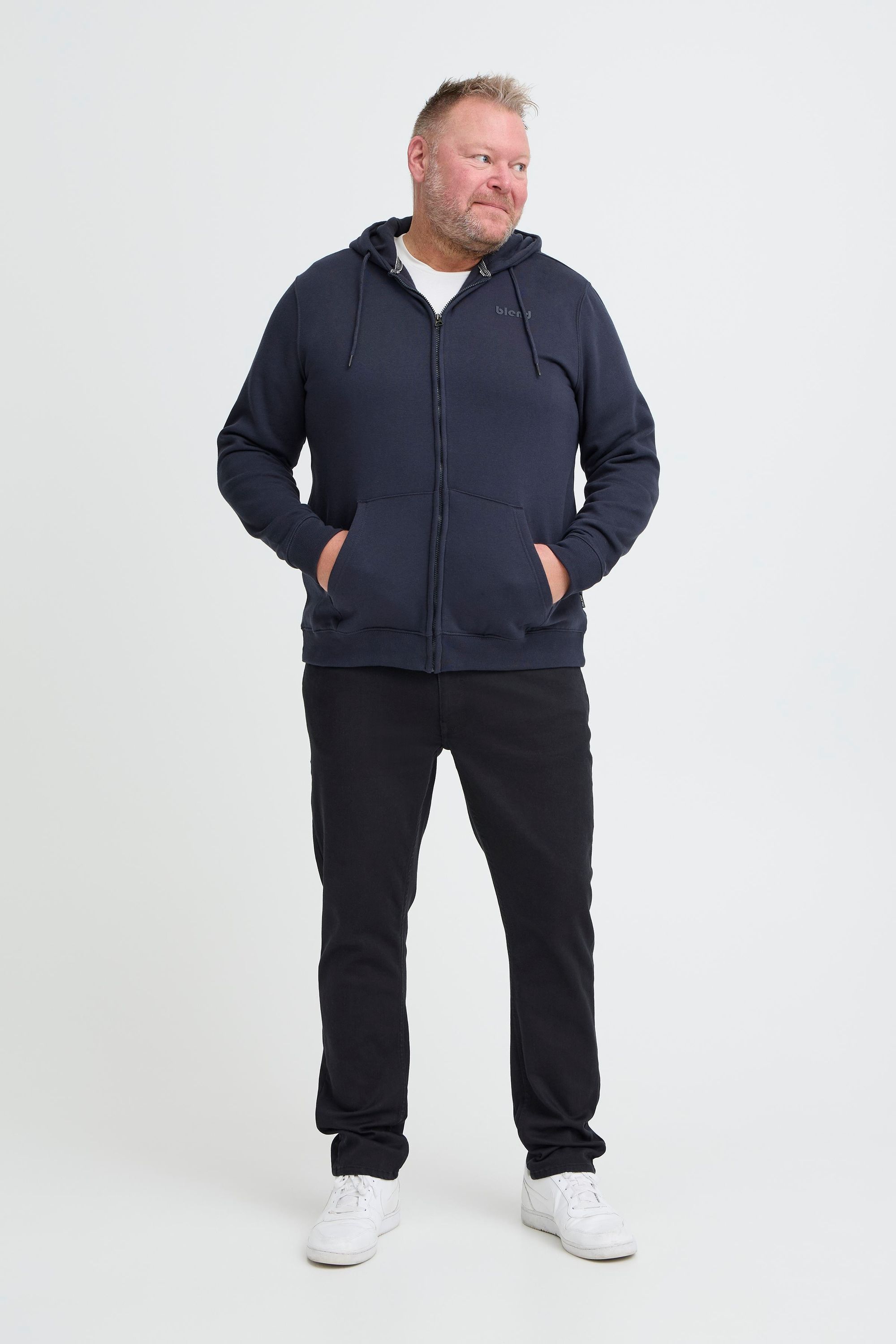 Thumbnail - Blend Kapuzensweatjacke "BHDOWNTON FULLZIP" Gemütliche Sweatjacke mit Kapuze und Print