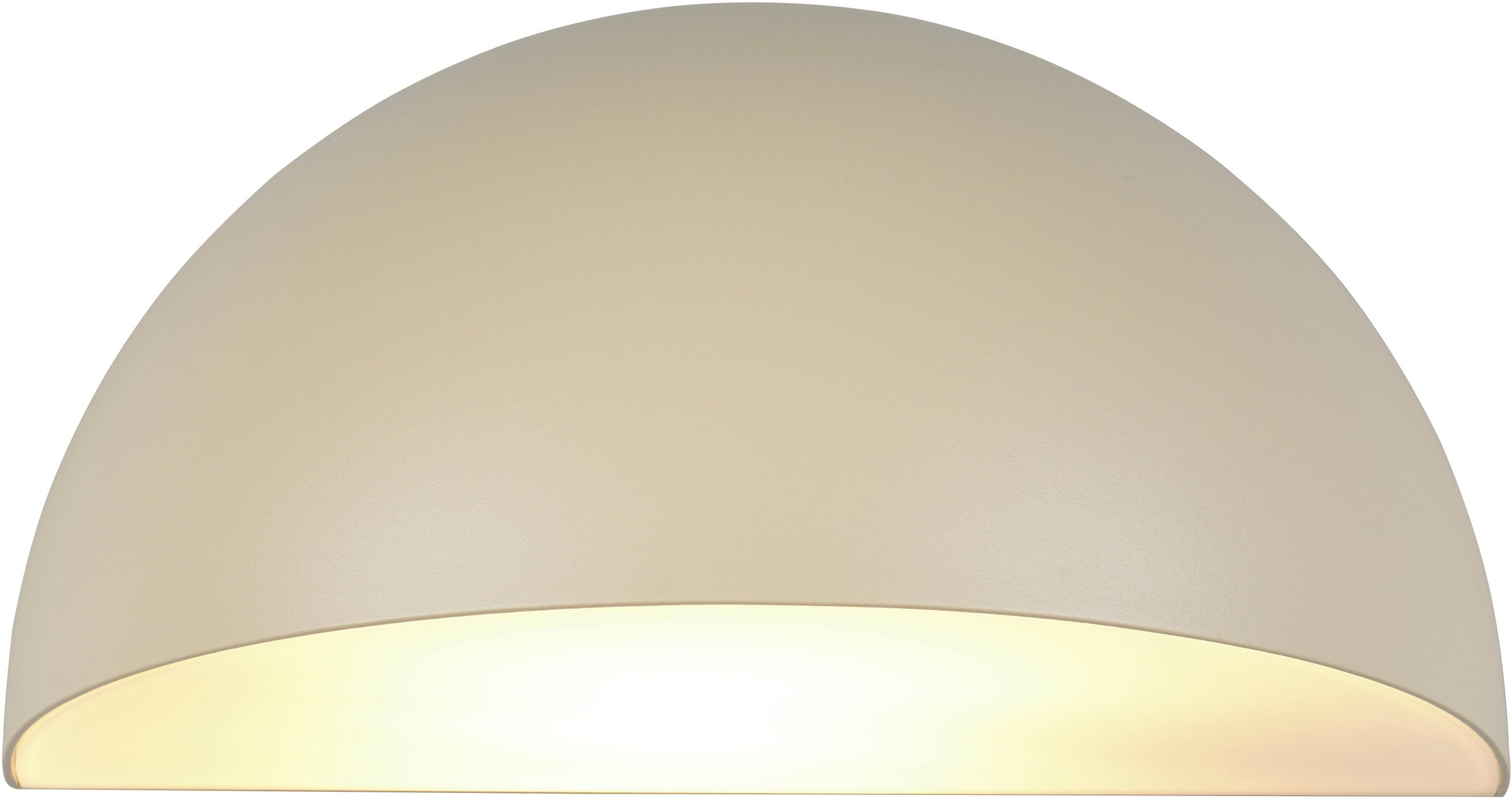TRIO Leuchten Außen-Wandleuchte »MAAS, Hauswand Leuchte Downlight kugelförmig Metall Aluminium IP44«, 1 flammig, Leuchtmittel E27 | Leuchtmittel wechselbar, exkl 1x E27 max 10W, Breite 27cm Höhe 14cm, Leuchtmittel wechselbar