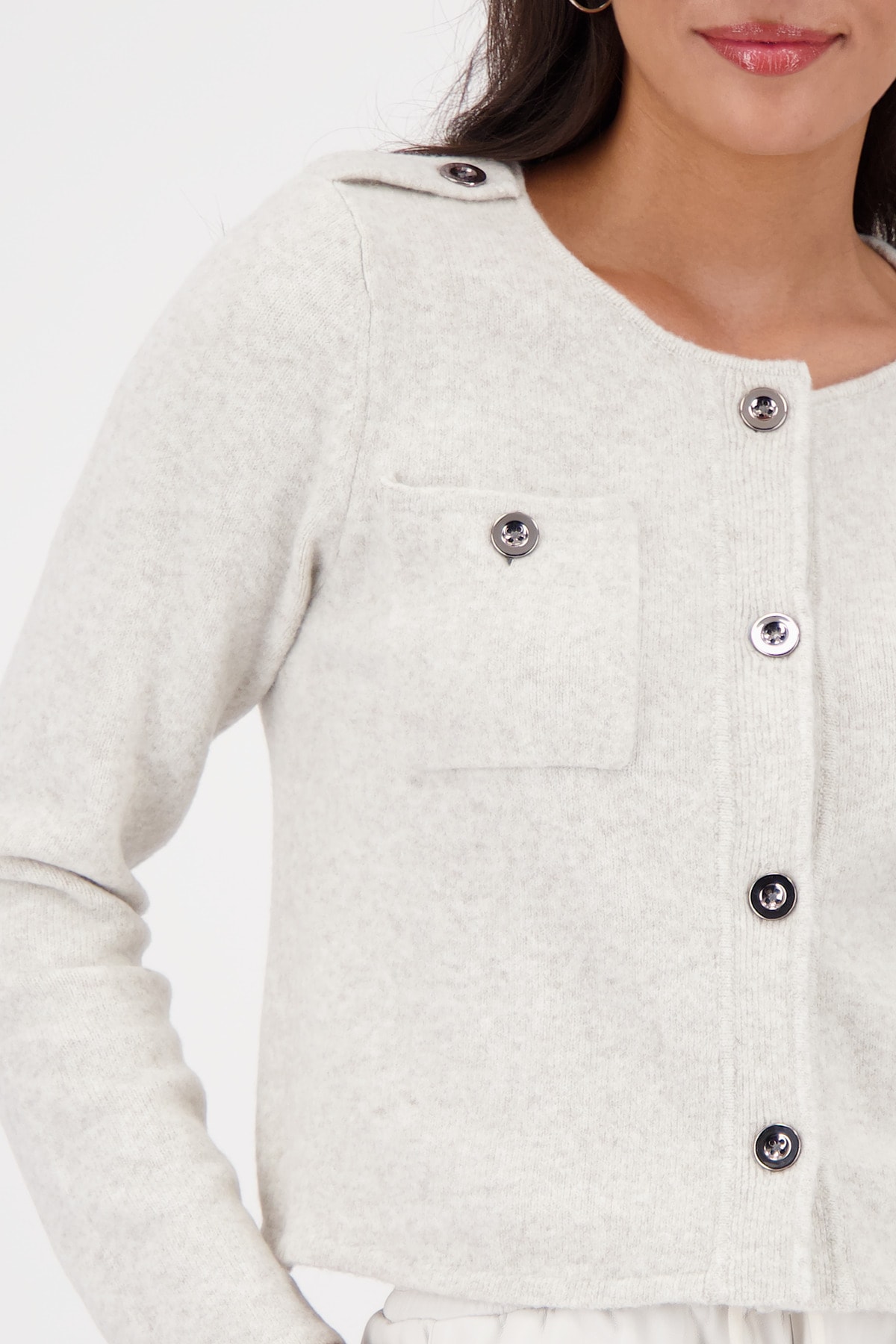 Monari Strickjacke »Jacke Strickjacke Tasche«