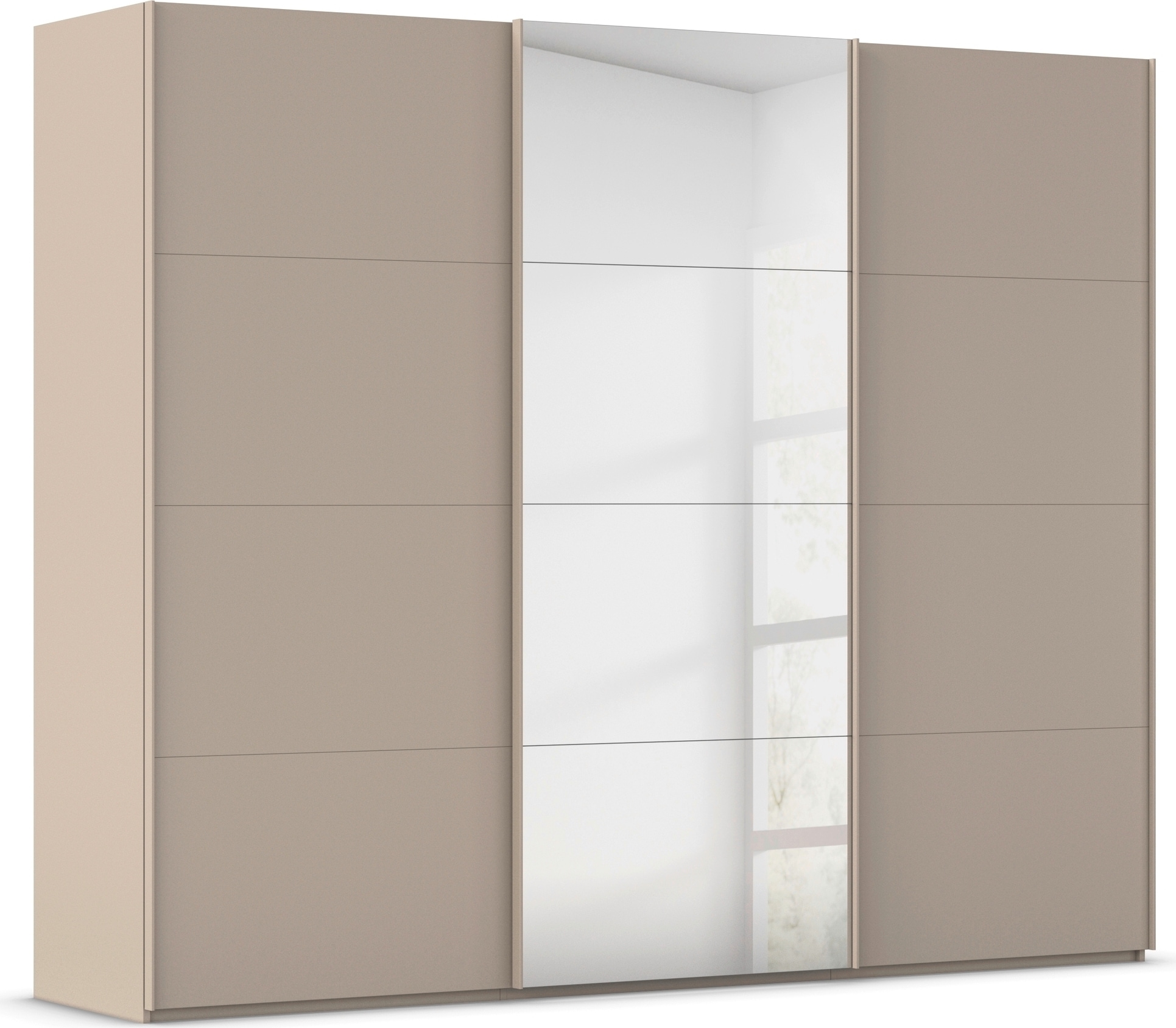 rauch "Kleiderschrank Schrank Garderobe Schlafzimmerschrank SCALE-FYRA" edle viergeteilte Türen mit Spiegel und vielen Farben MADE IN GERMANY