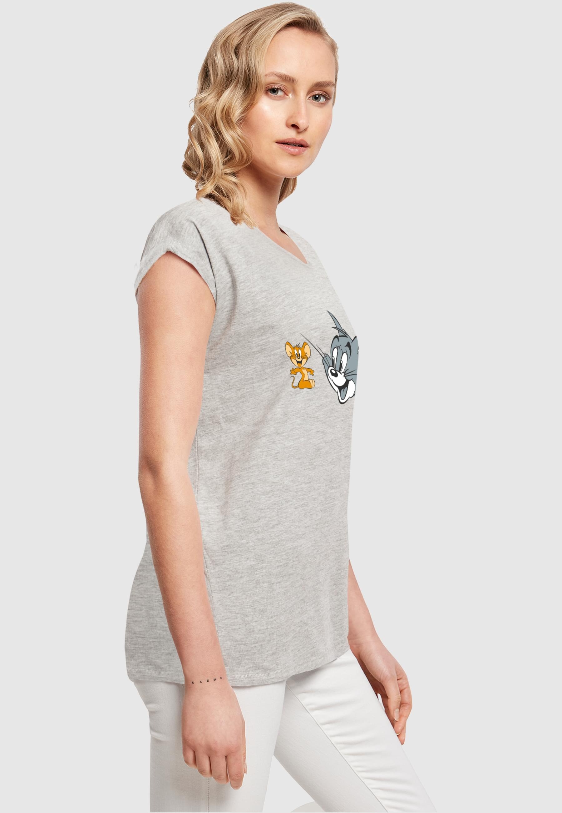 ABSOLUTE CULT T-Shirt »ABSOLUTE CULT Damen Ladies Tom and Jerry - Simple Heads T-Shirt«