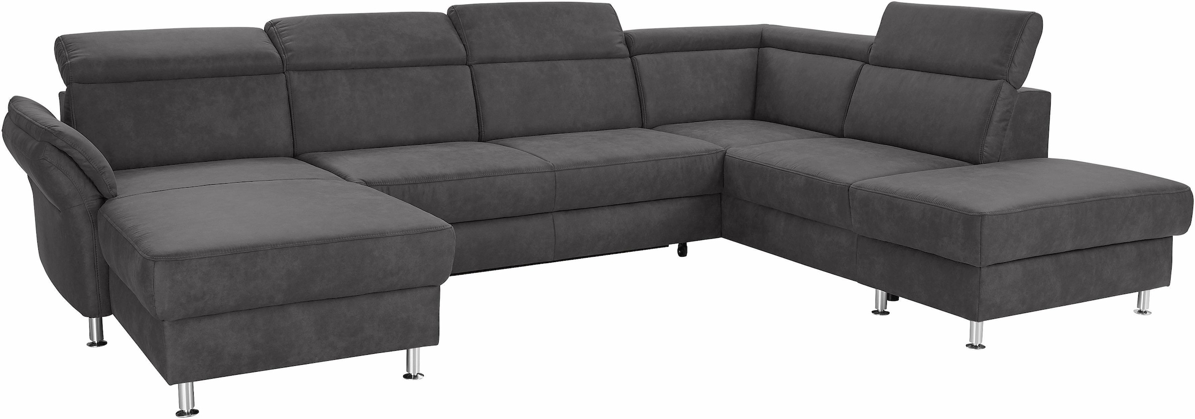 sit&more Wohnlandschaft »Avignon U-Form«, wahlweise mit Bettfunktion und Stauraum, inklusive Kopfteilverstellung