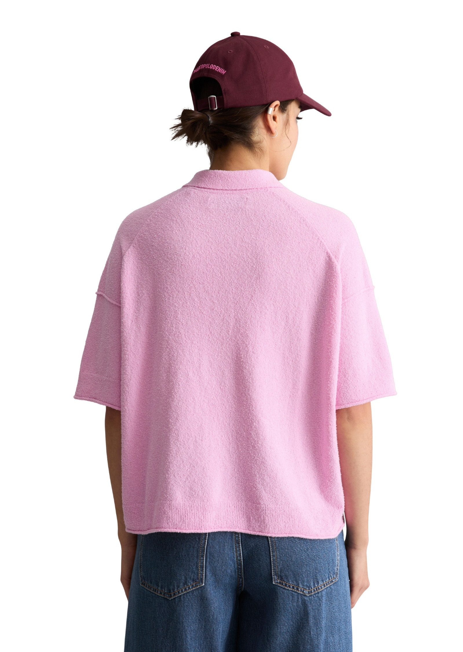 Marc O'Polo DENIM Poloshirt »aus Crinkled Organic Cotton-Mix«