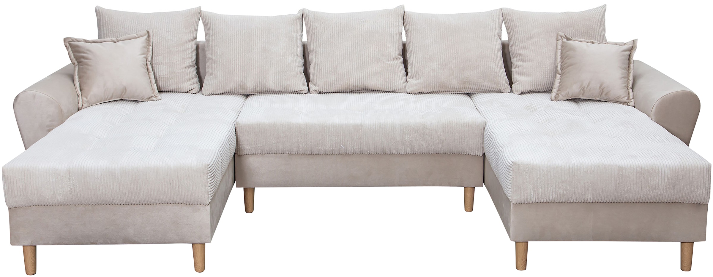 COLLECTION AB Wohnlandschaft »Raisa U-Form«, mit Federkern, Kissen und Steppung im Sitzbereich