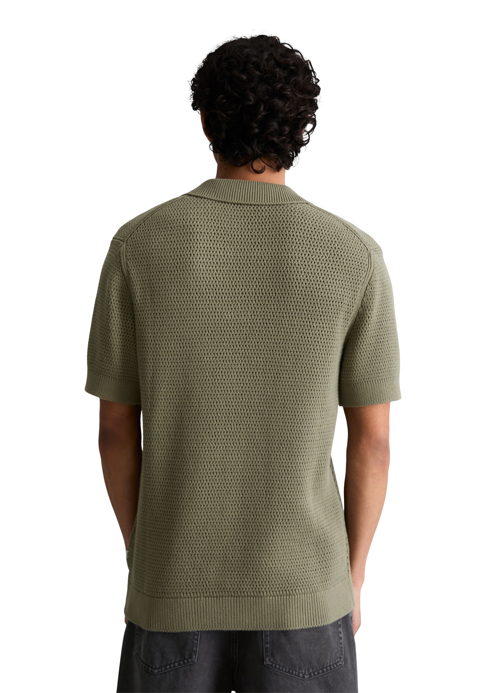 Marc O'Polo DENIM Poloshirt »mit luftiger Strickstruktur«