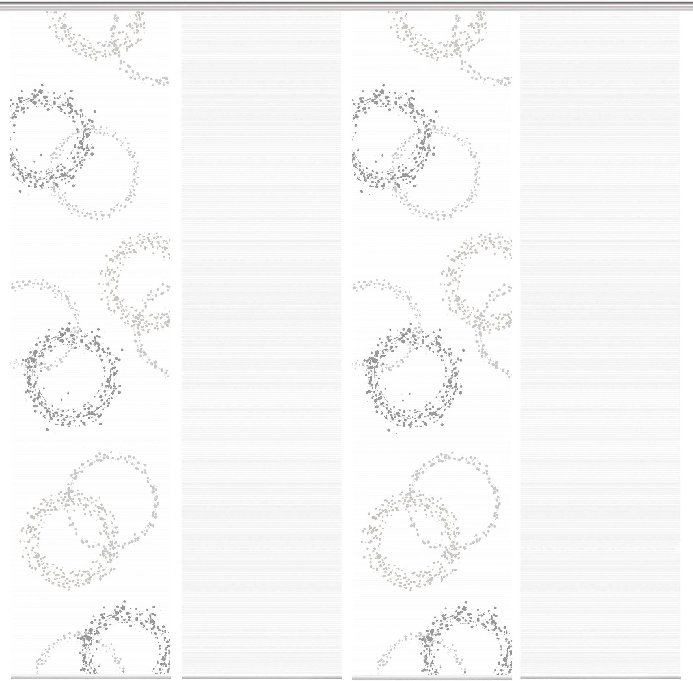 Thumbnail - Vision S Schiebegardine "AINUR 4er SET" Paneelwagen 4 Stk. tlg. Schiebevorhang Digidruck 4er Set AINUR