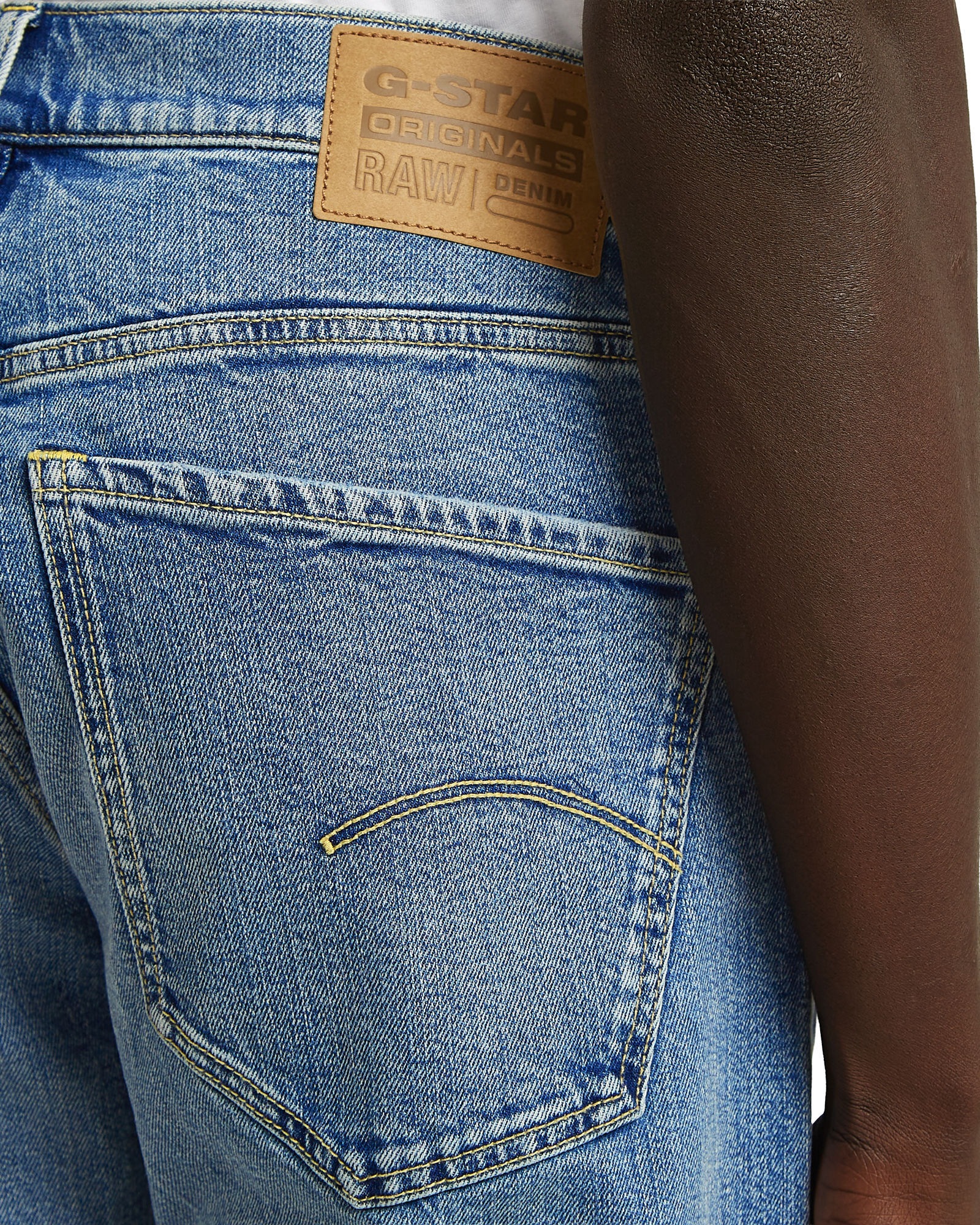 G-star pour homme. D23692-D930-H078 Jeans Mosa Straight blue (33/34), Bleu, Casuel, Coton, Denim 3