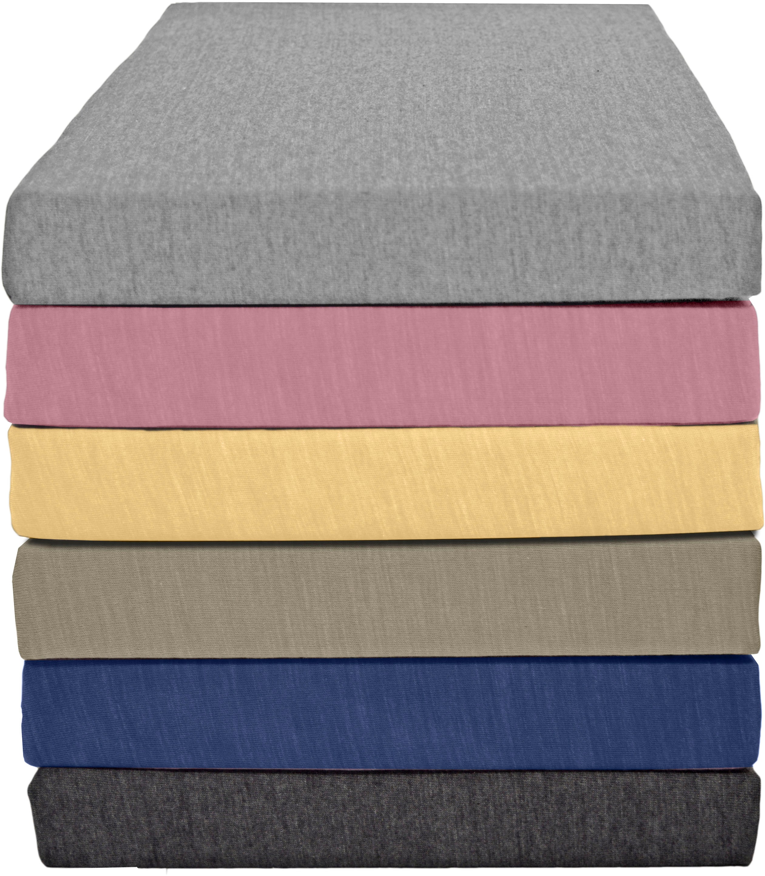 KUM Spannbettlaken "Polycotton Spannbetttuch" bis ca. 30 cm Matratzenhöhe, meliert